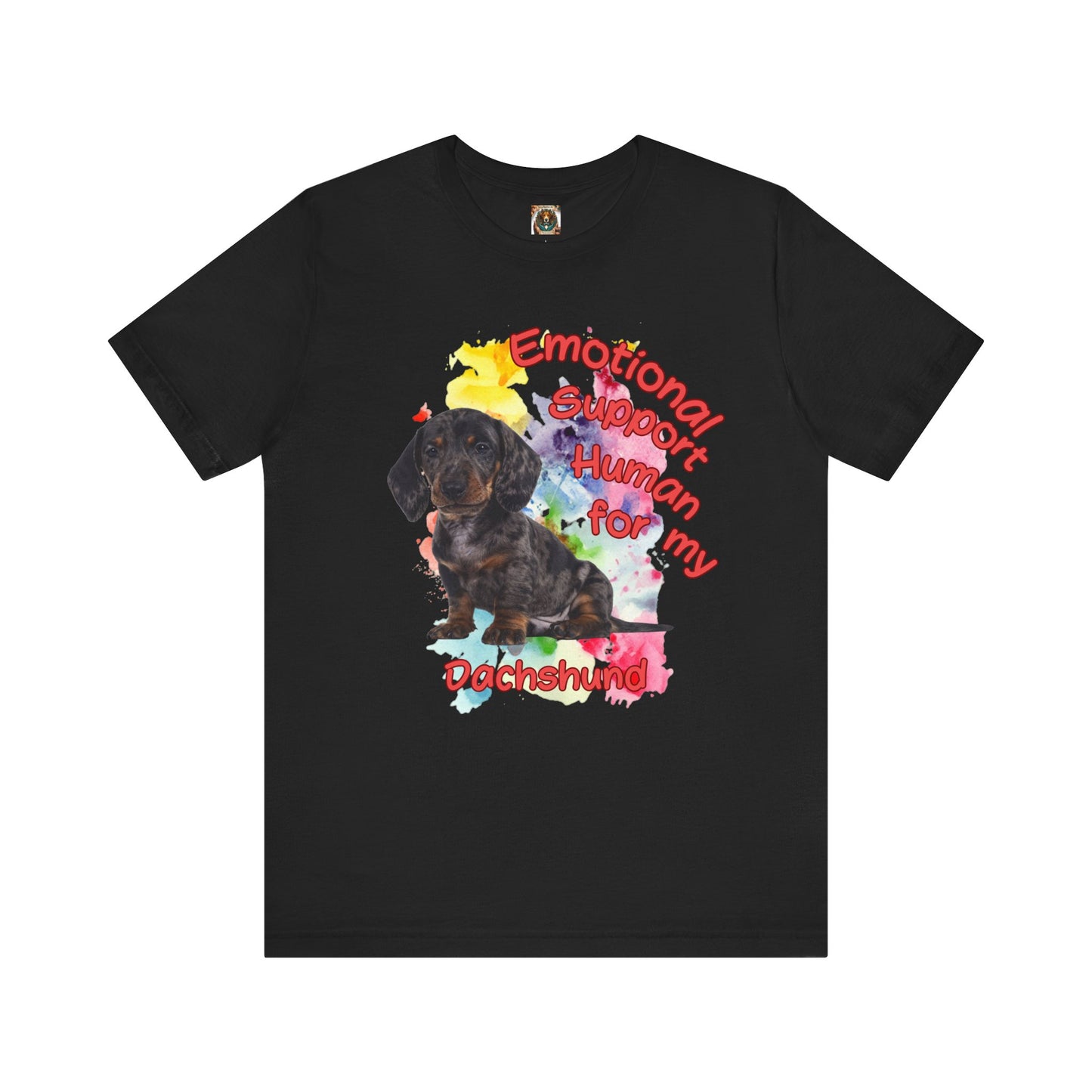 Emotional Support Human Dachshund Tee for Dog Lovers