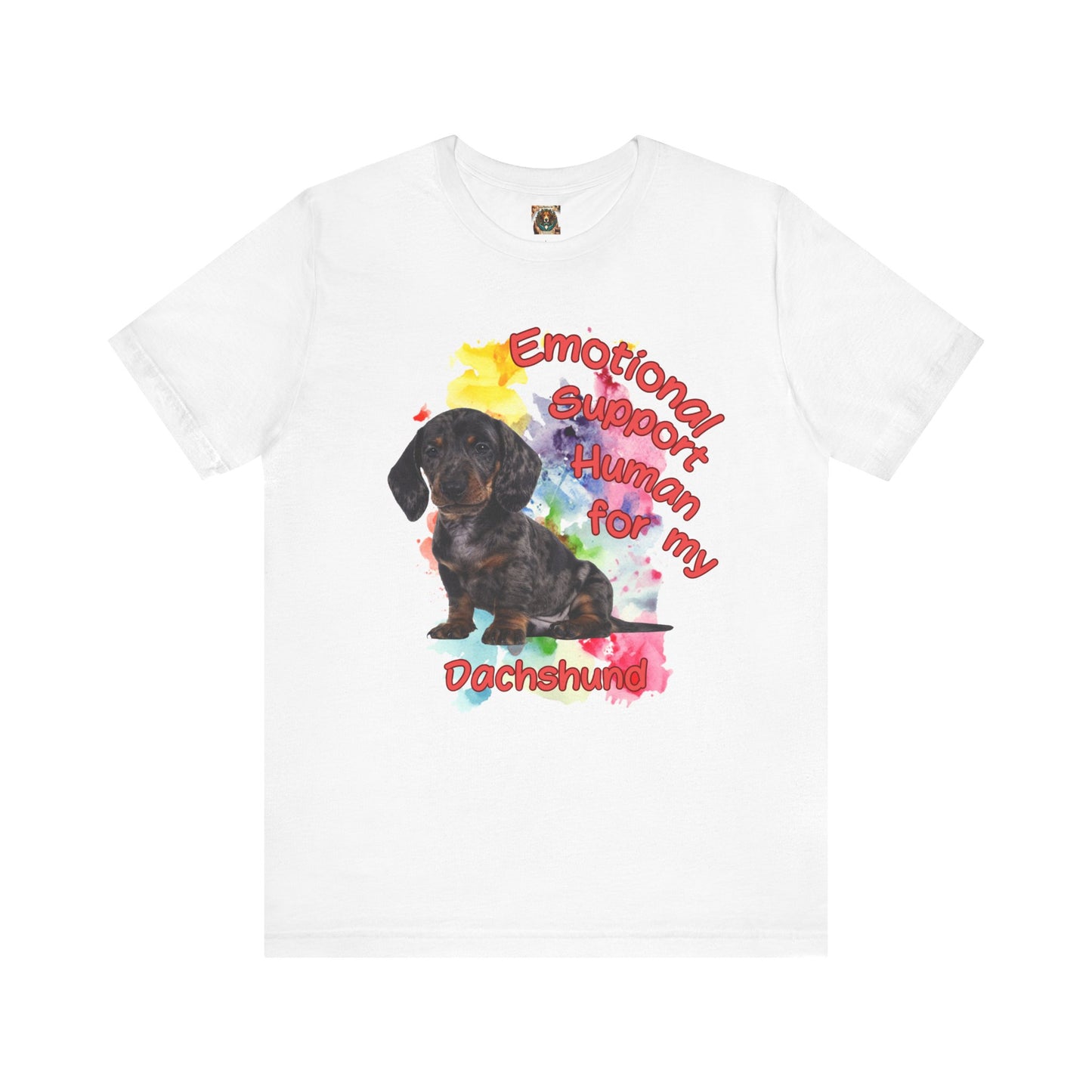 Emotional Support Human Dachshund Tee for Dog Lovers