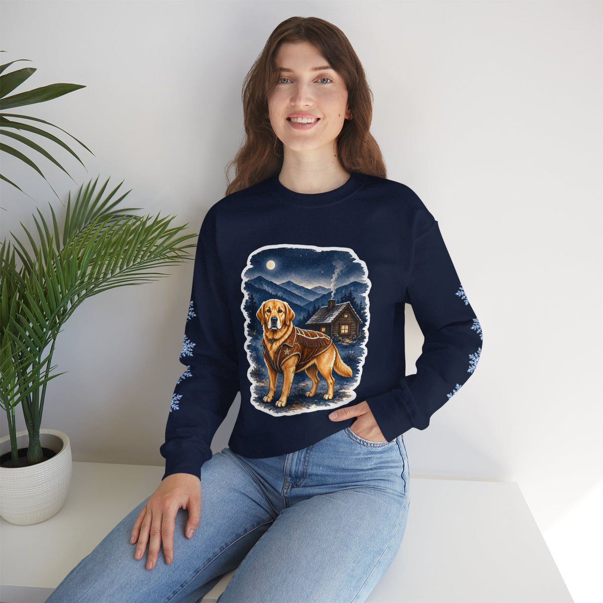 Labrador Retriever Smoky Mountain Christmas Sweatshirt