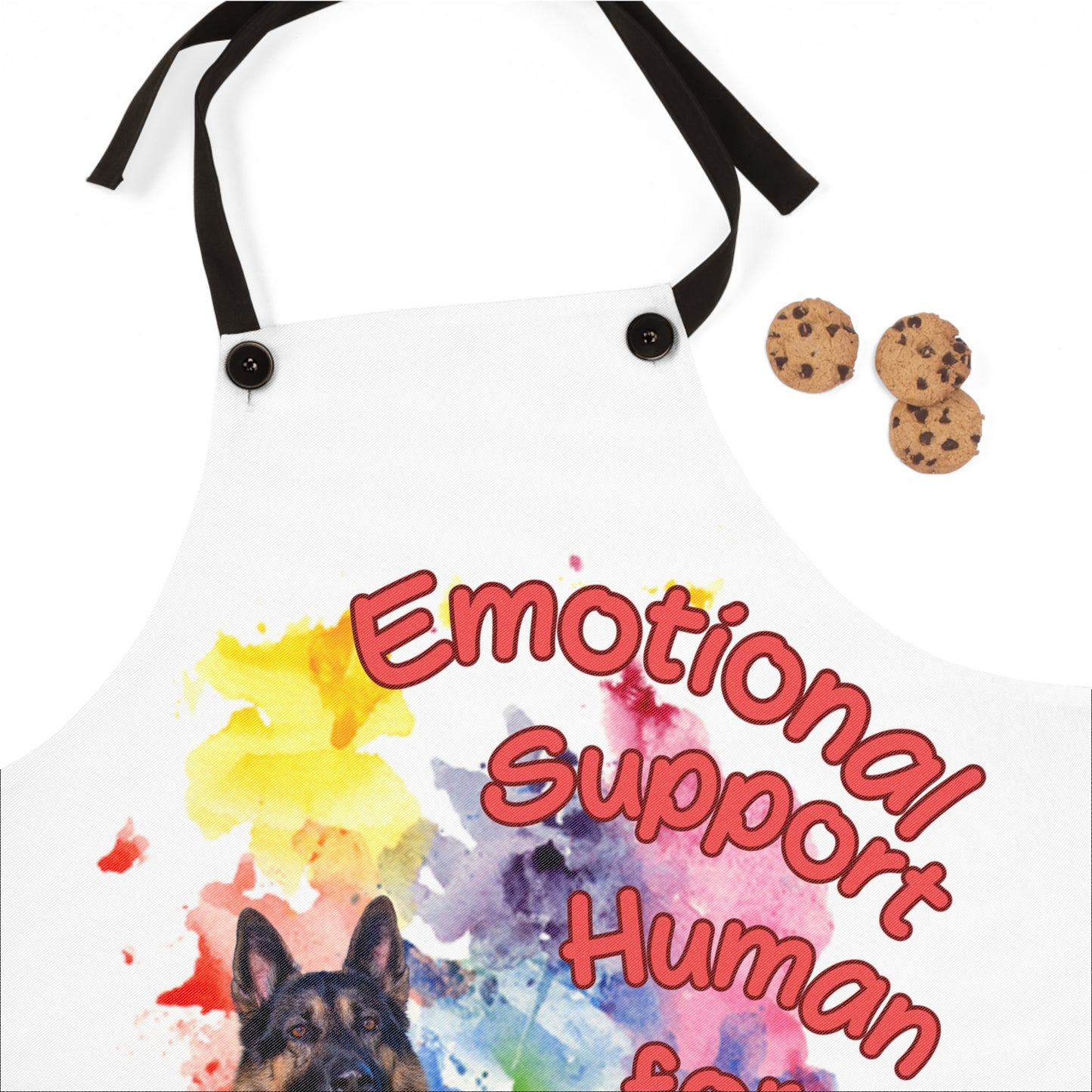 Emotional Support Human for my German Shepherd Apron