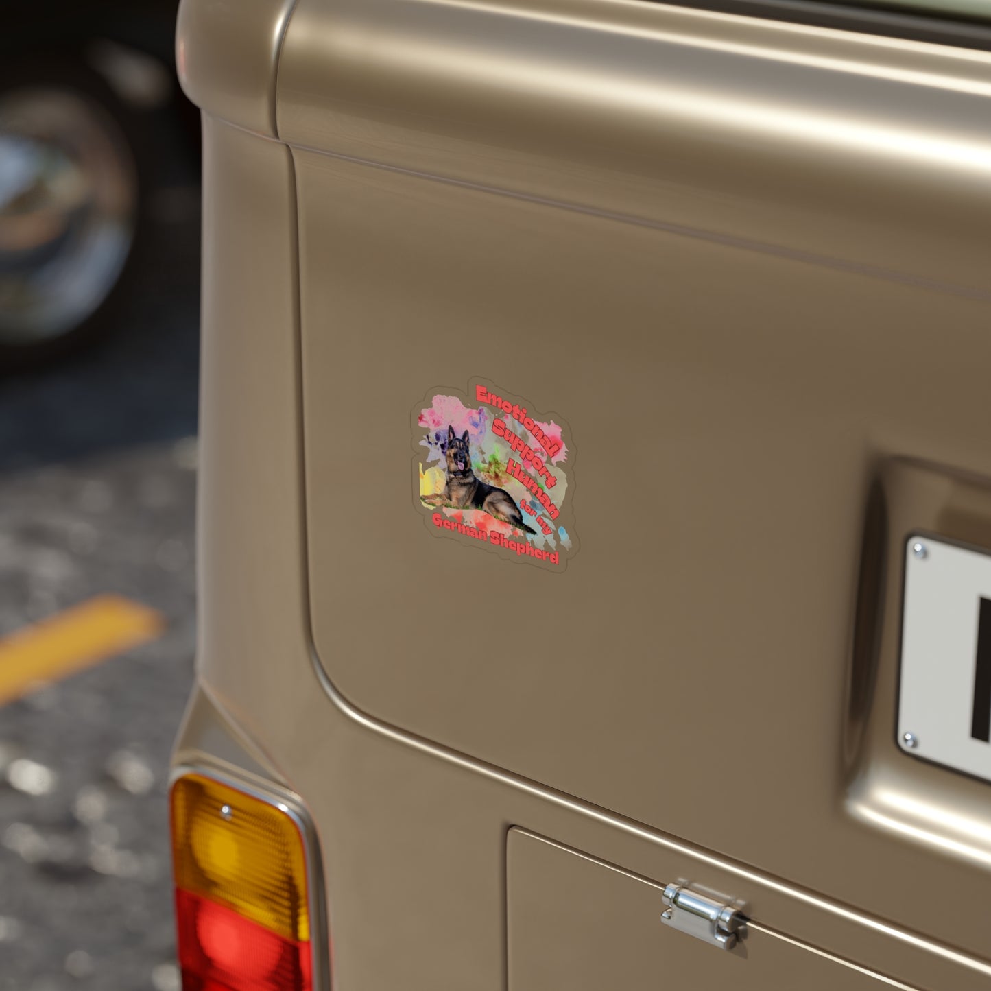 Emotional Support Human for my German Shepherd Sticker