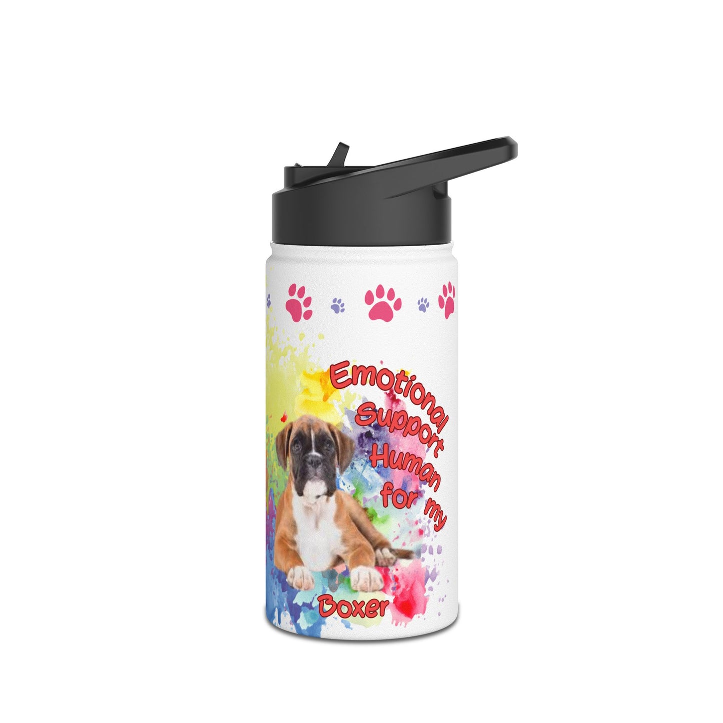 Emotional Support Human for my Boxer Sprots Water Bottle