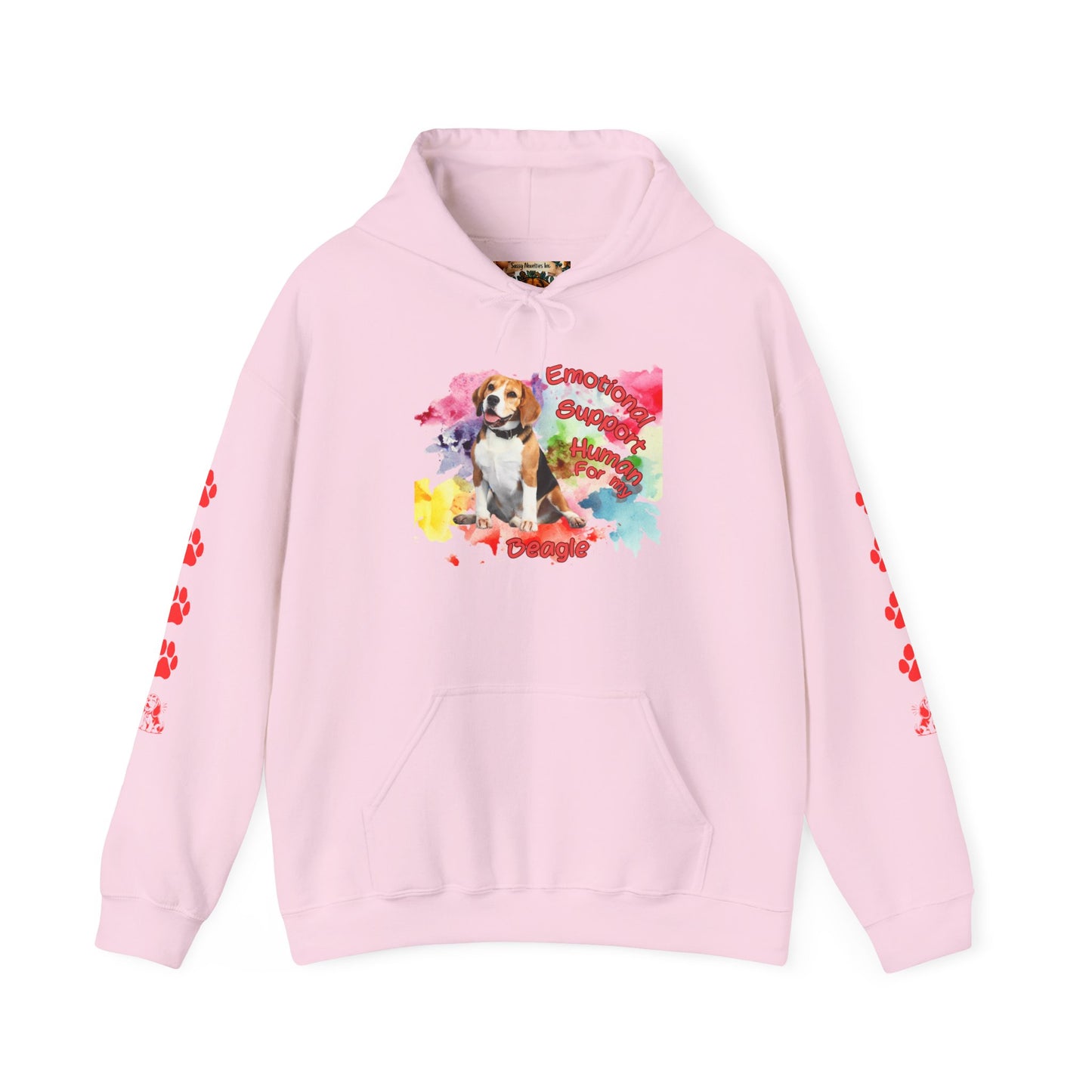 Cozy Emotional Support Human Hoodie for Beagle, Dog lovers comfort wear