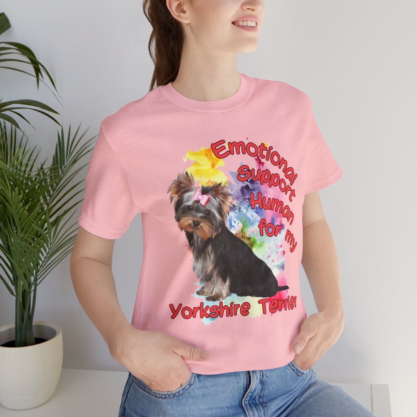 Emotional Support Human Yorkshire Terrier Tee
