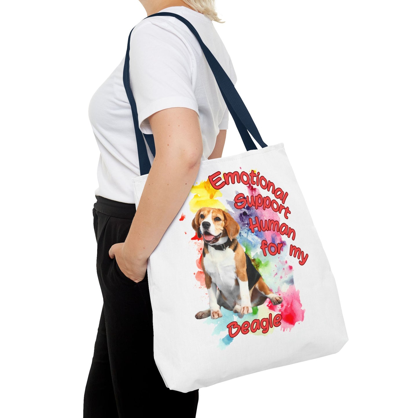 Emotional Support Human for my Beagle Tote Bag