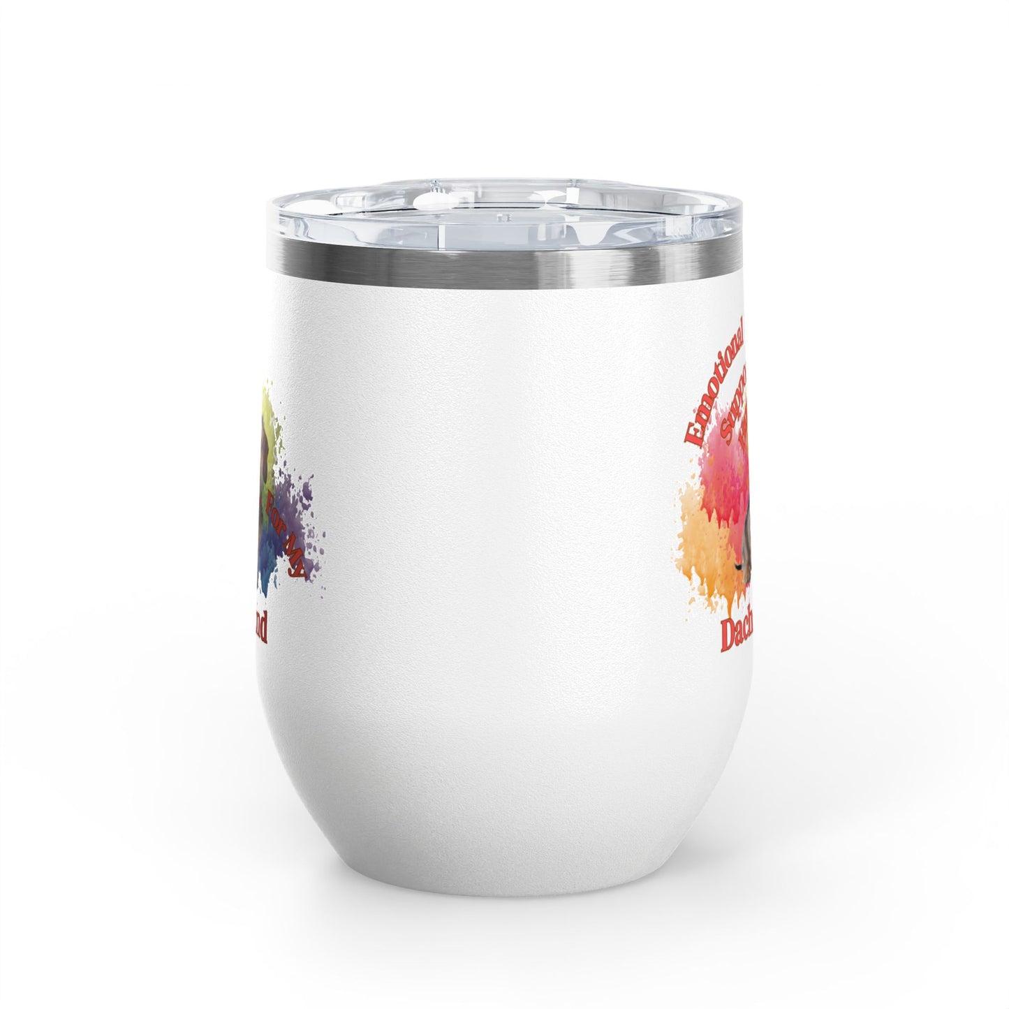 Emotional Support Human for my Dachshund, Wire Haired, Wine Tumbler