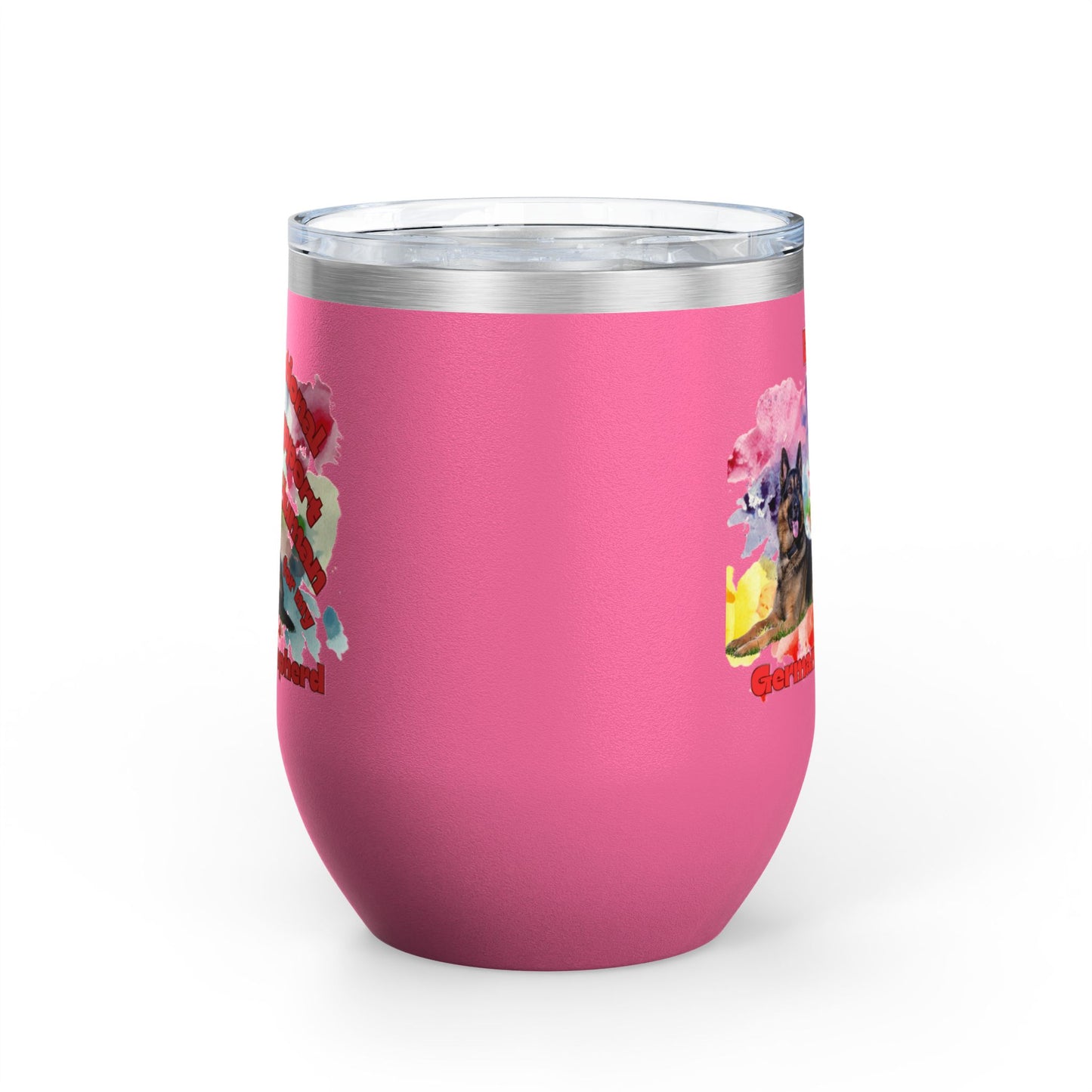 Emotional Support Human for my German Shepherd Wine Ciller Tumbler