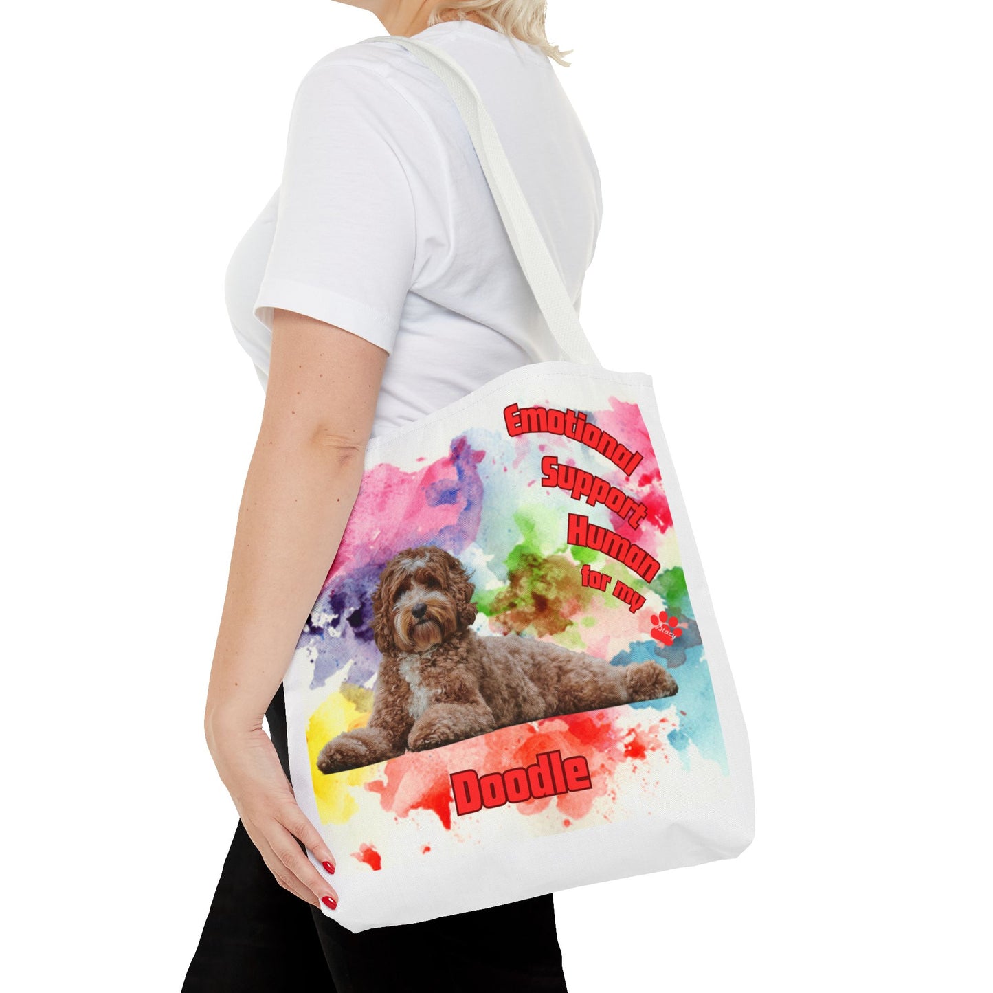 Emotional Support Human for my Doodle Dog Totebag
