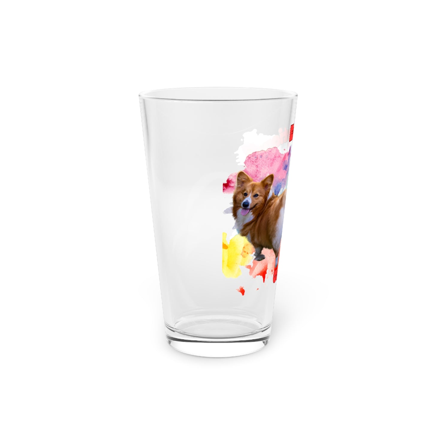 Emotional Support Human for my Corgi Pint Glass