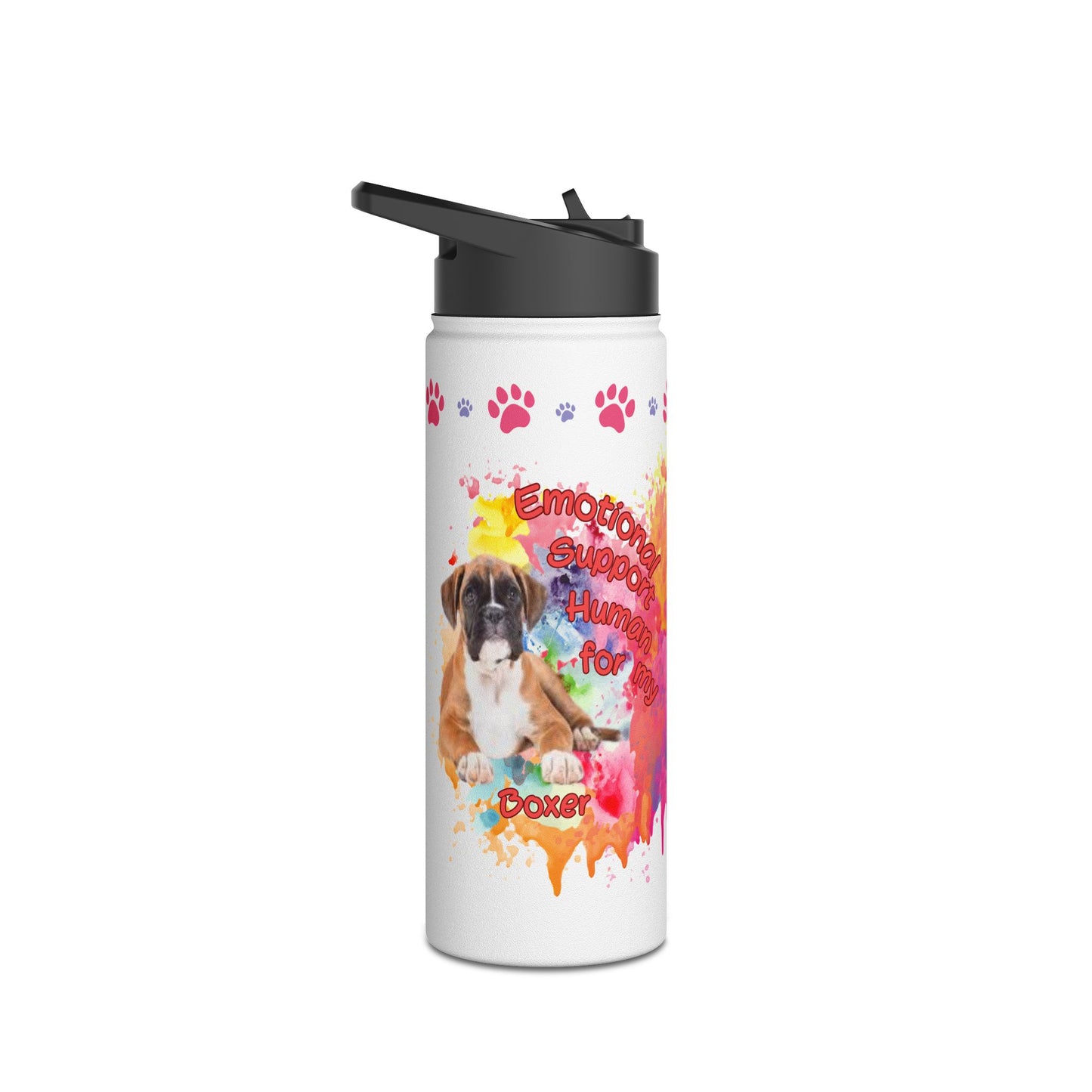 Emotional Support Human for my Boxer Sprots Water Bottle