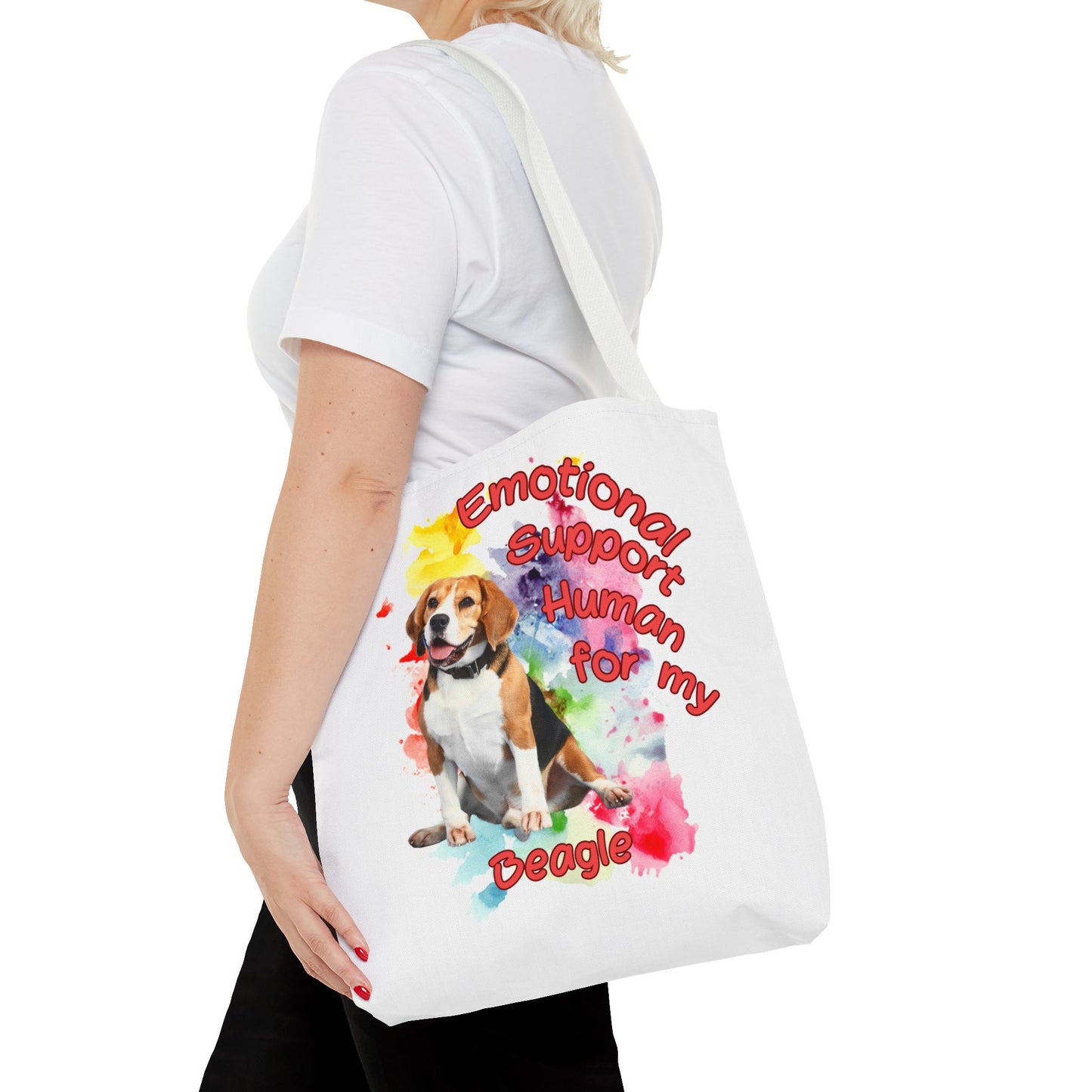 Emotional Support Human for my Beagle Tote Bag