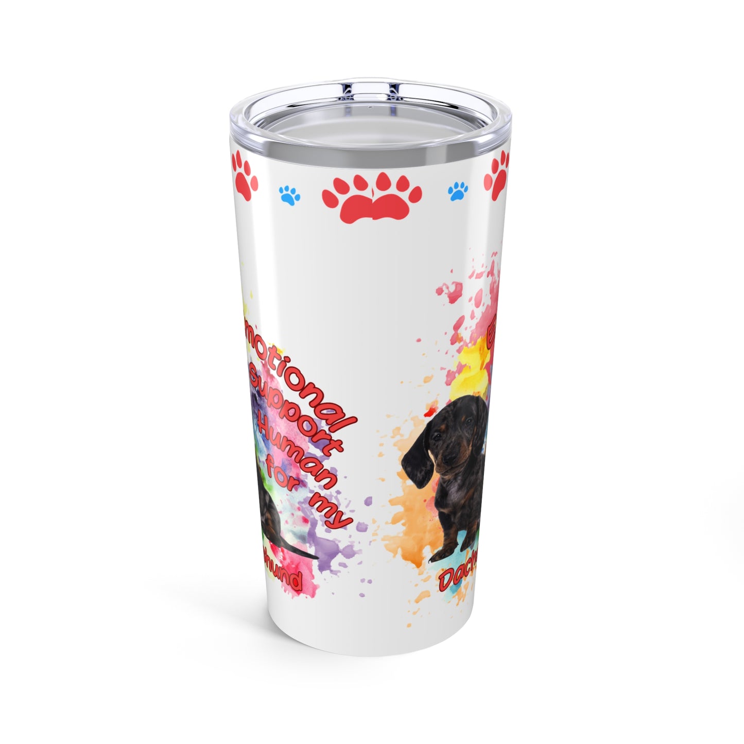 Emotional Support Human for my Dachshund Smooth Hair Coffee Tumbler