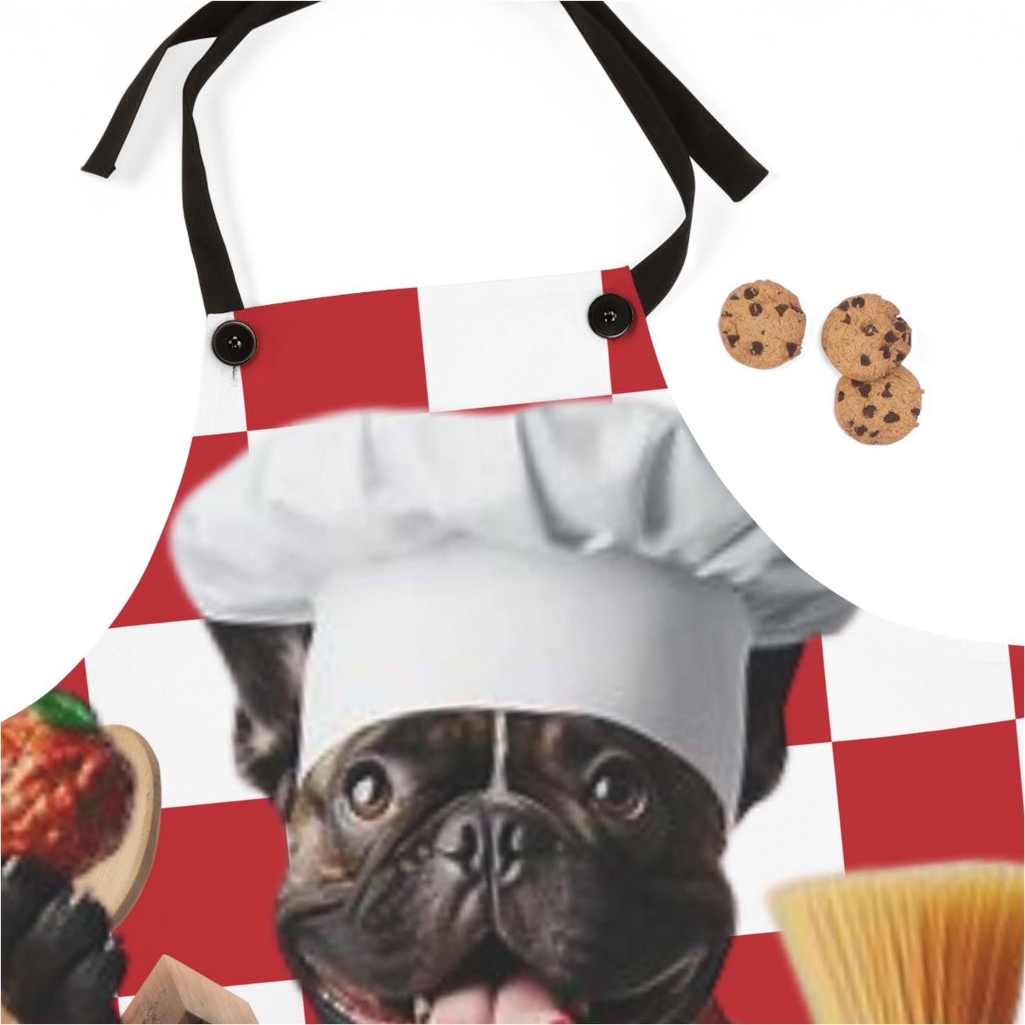 French Bulldog italian chef Apron (AOP)