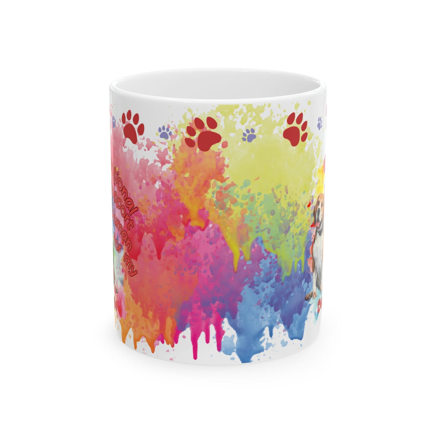 Emotional Support Human for my Beagle Coffee Mug
