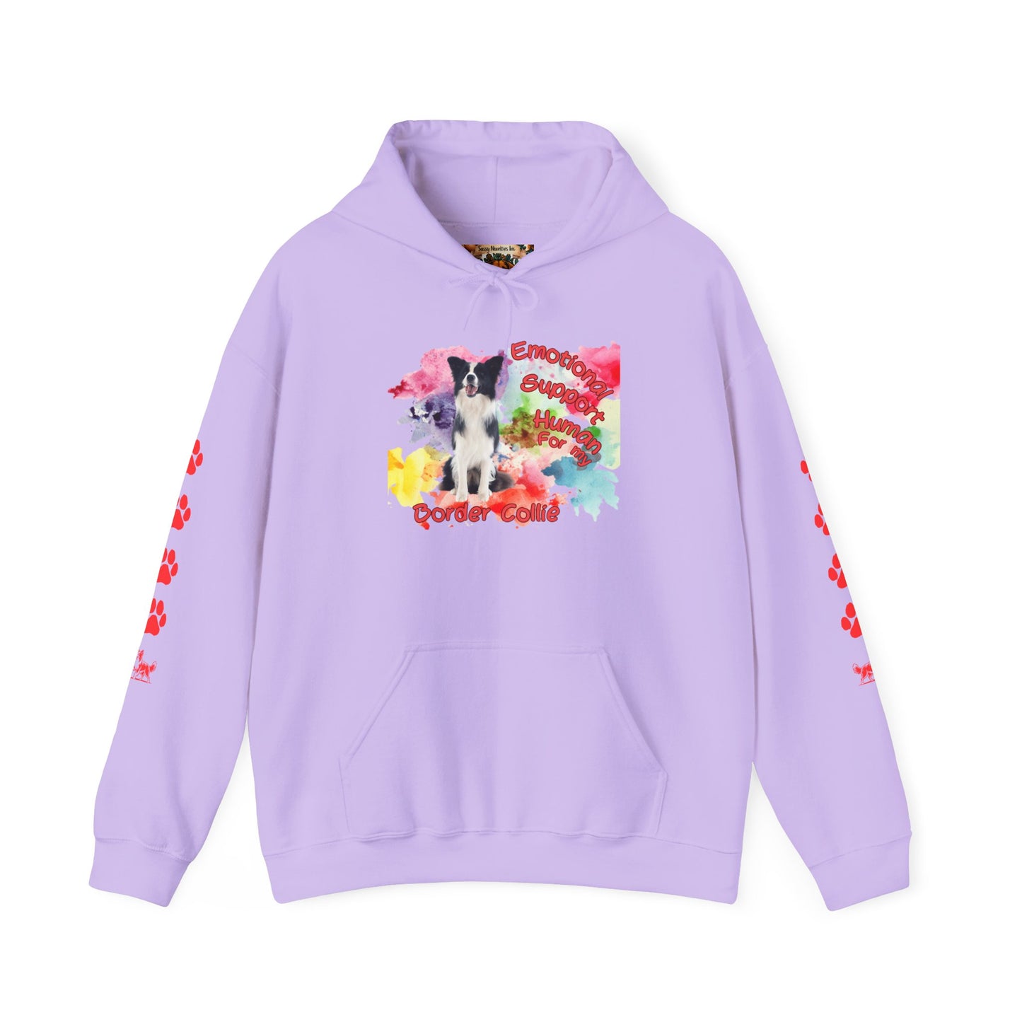 Emotional Support Human for my Border Collie Hoodie