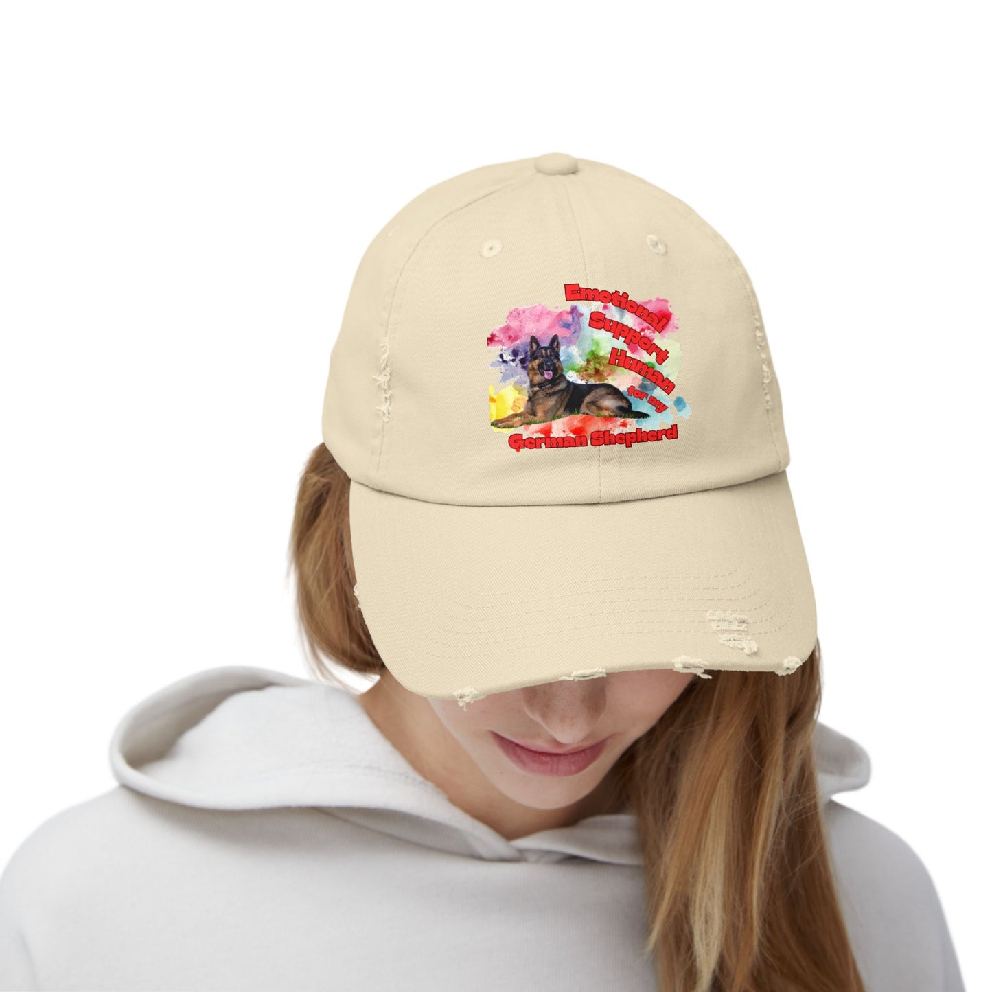 Emotional Support Human for my German Sheperd hat