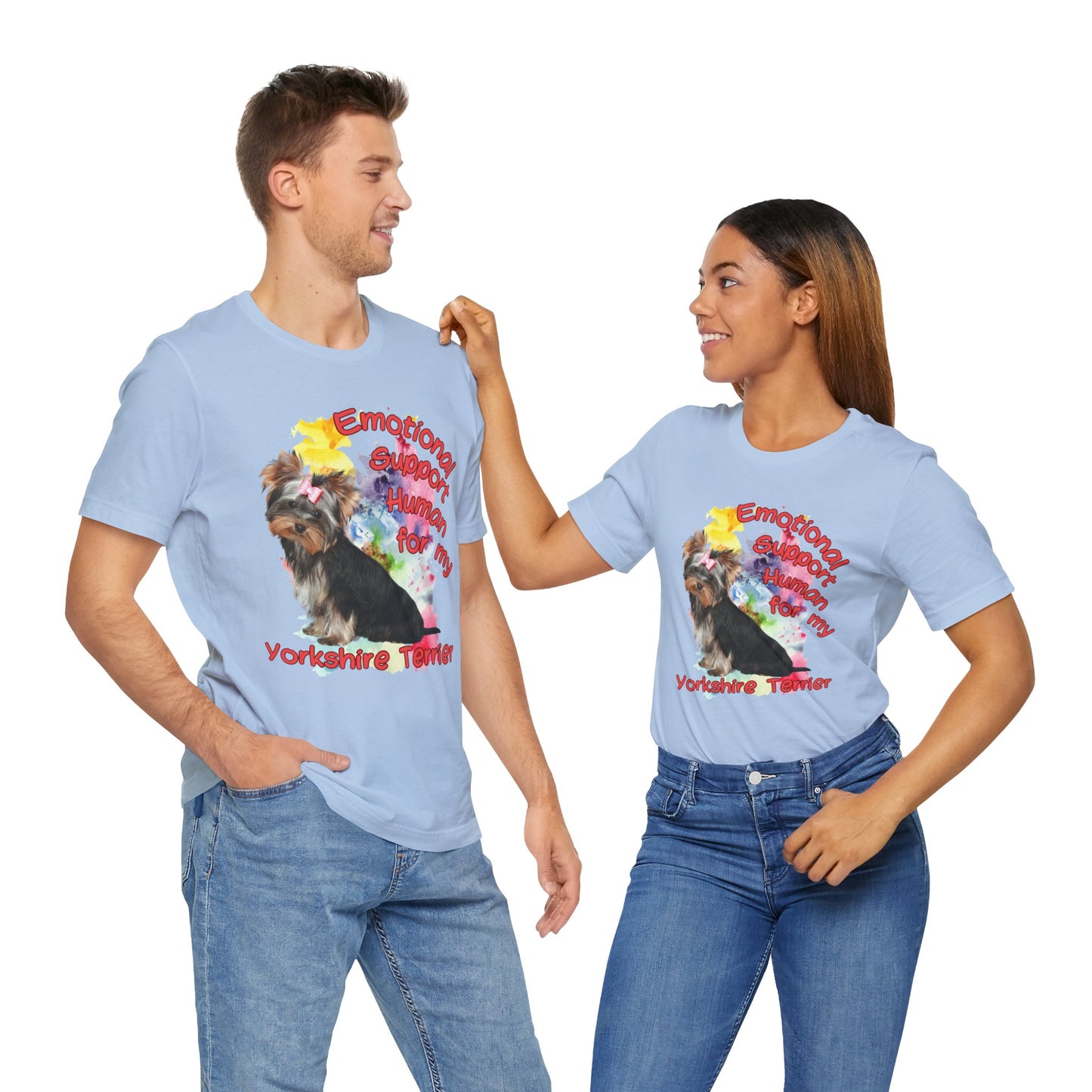 Emotional Support Human Yorkshire Terrier Tee