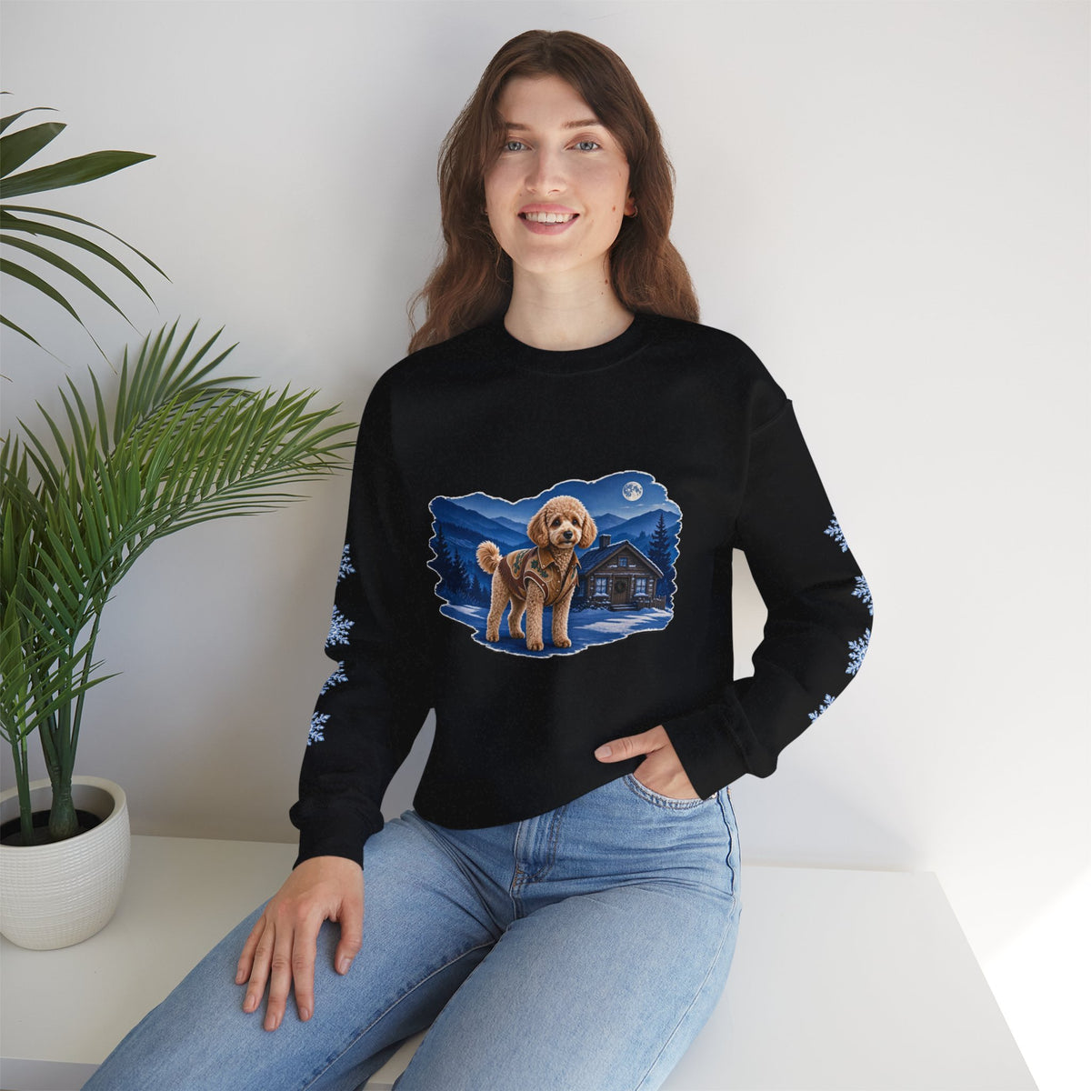 Toy Poodle Smoky Mountain Christmas Sweatshirt