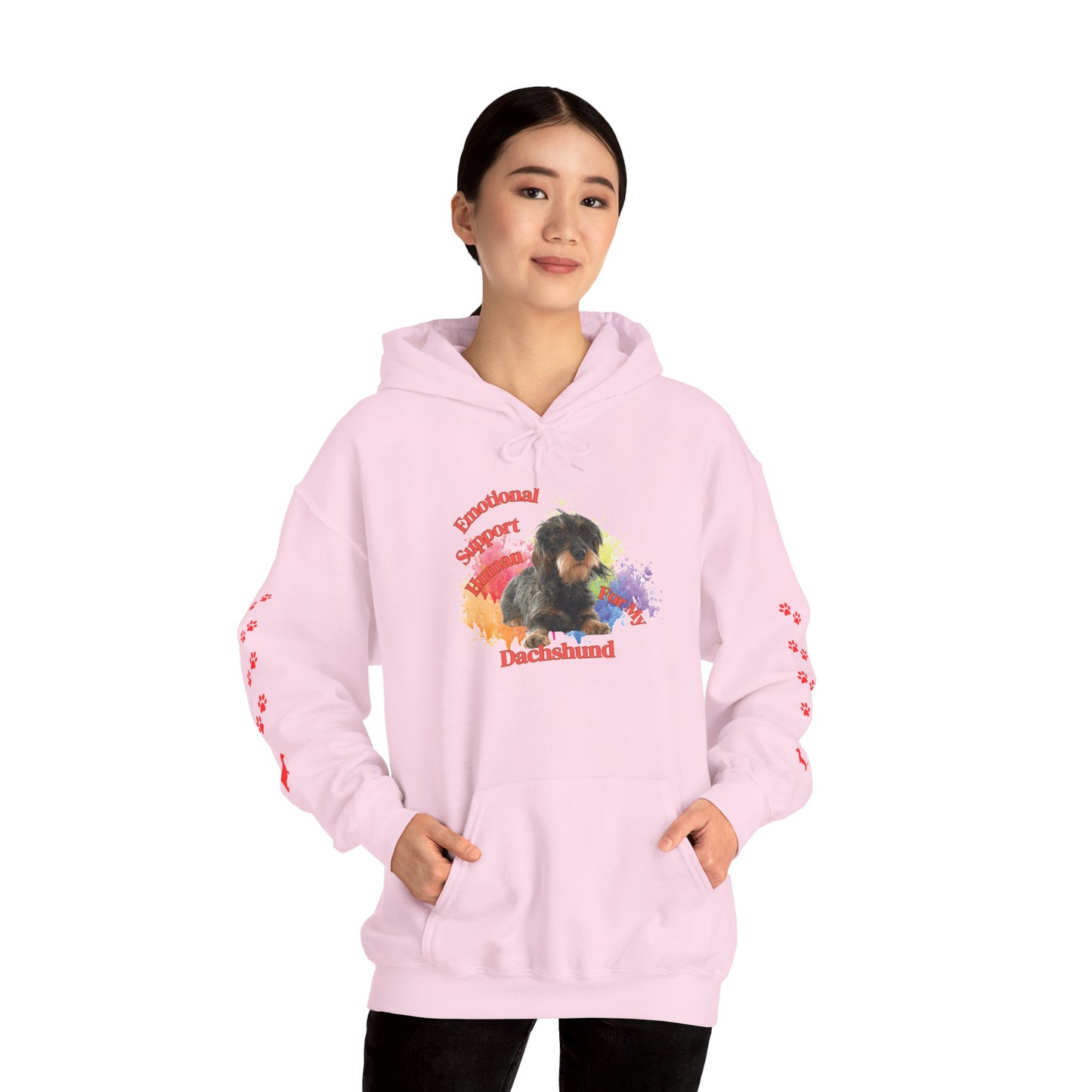 Emotional Support Human for my Dachshund Wire haired Hoodie