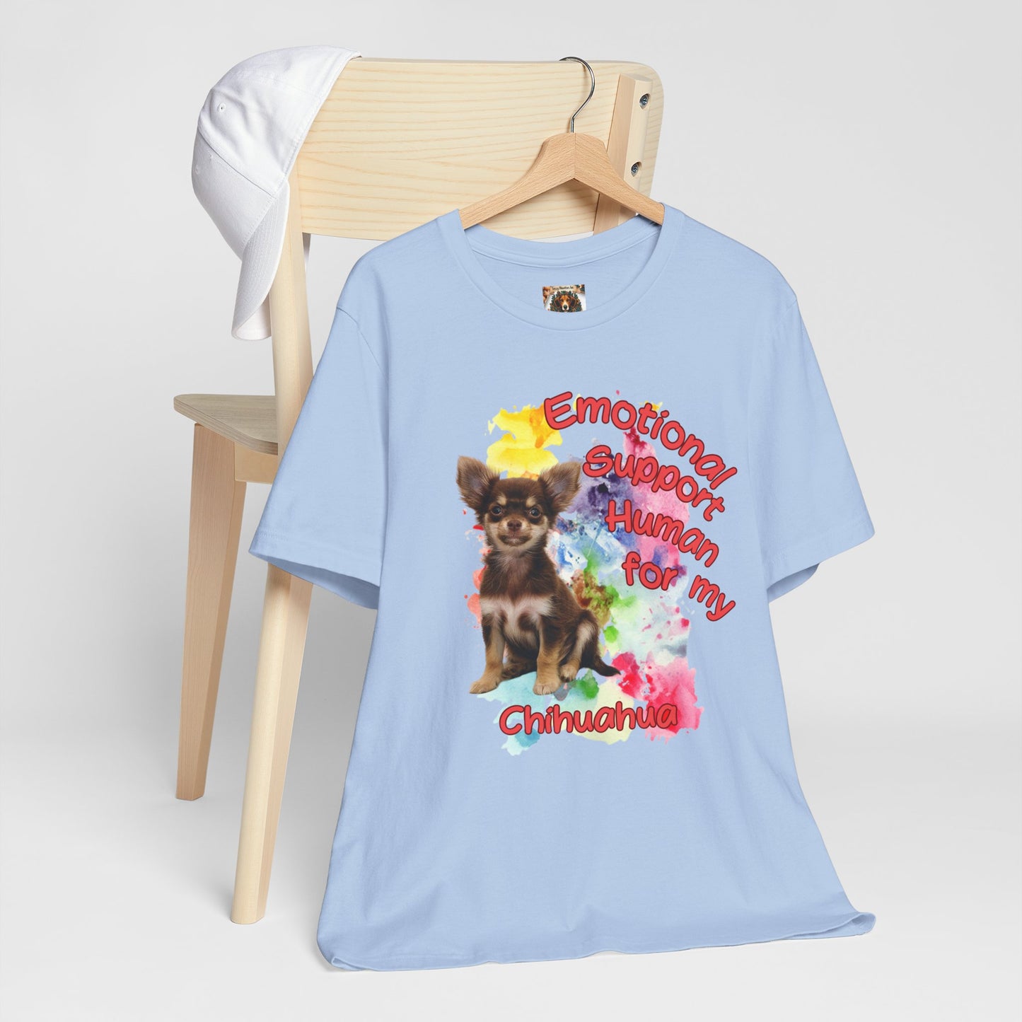 Emotional Support Human Chihuahua T-Shirt for Pet Lovers