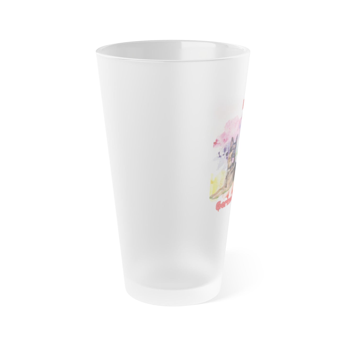 Emotional Support Human for my German Shepherd Frosted Pint Glass