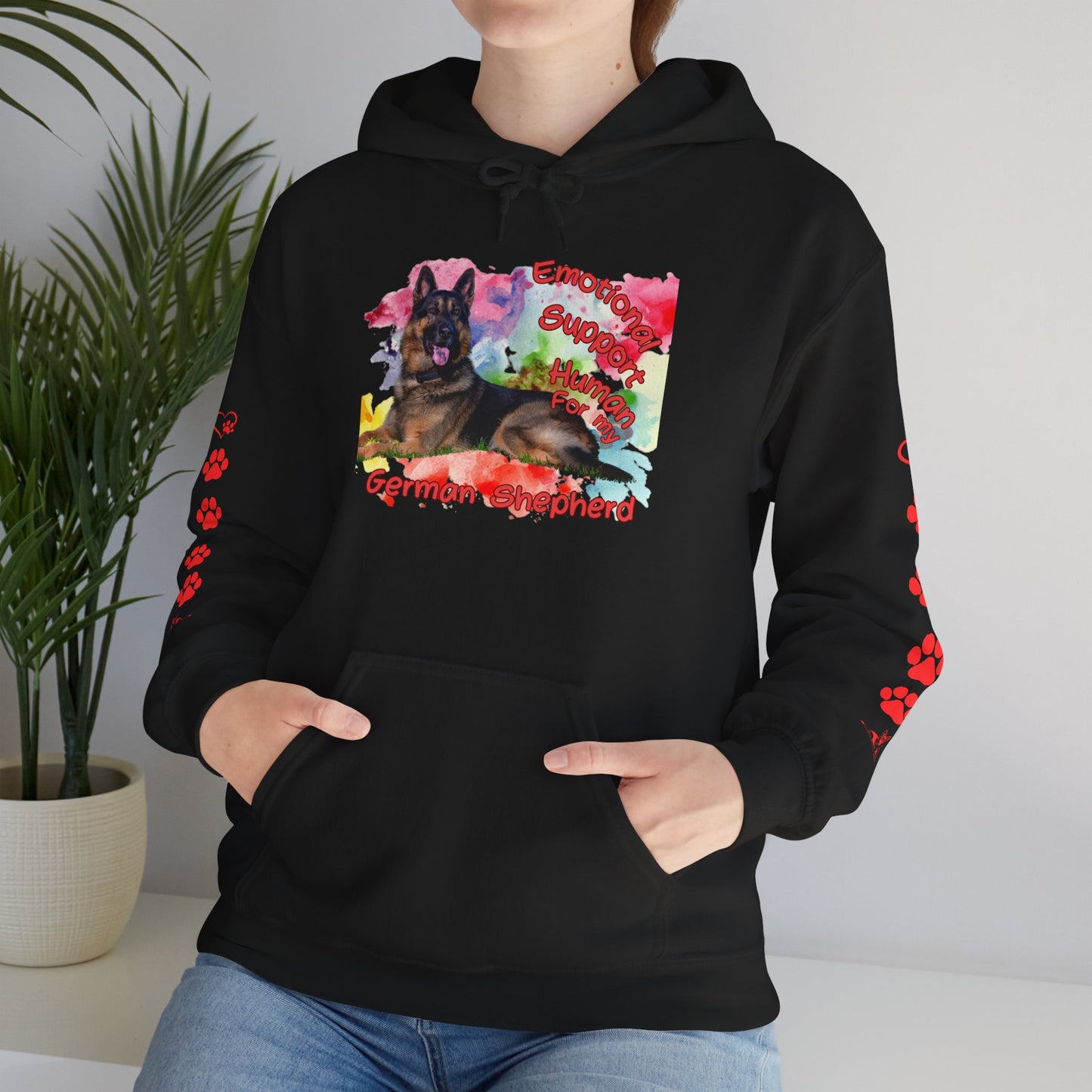Emotional Support Human for my German Shepherd Hoodie