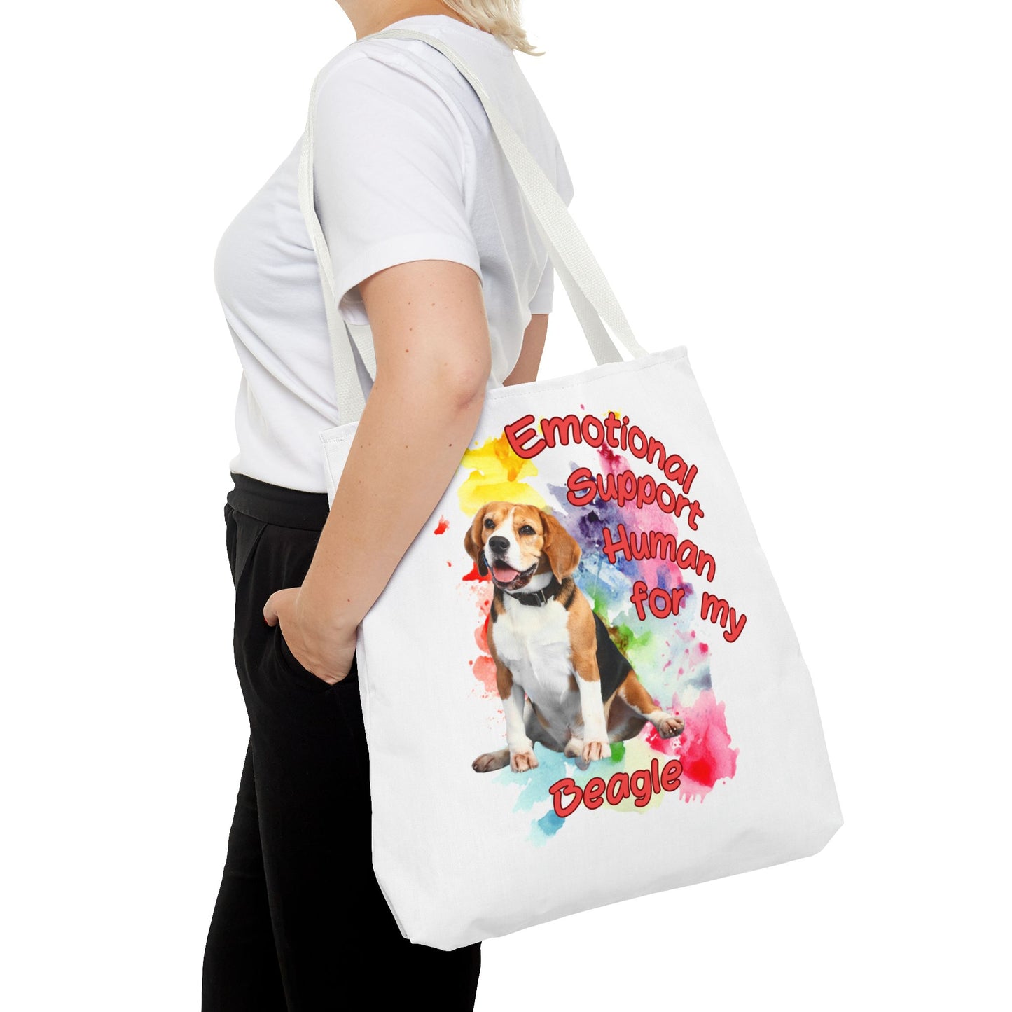 Emotional Support Human for my Beagle Tote Bag