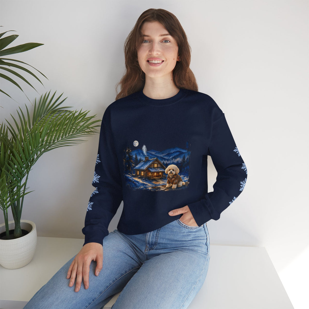 Bichon Frise Smoky Mountain Christmas Sweatshirt