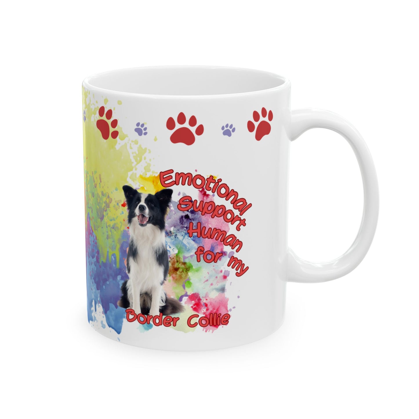 Emotional Support Human for my Border Collie Coffee Mug