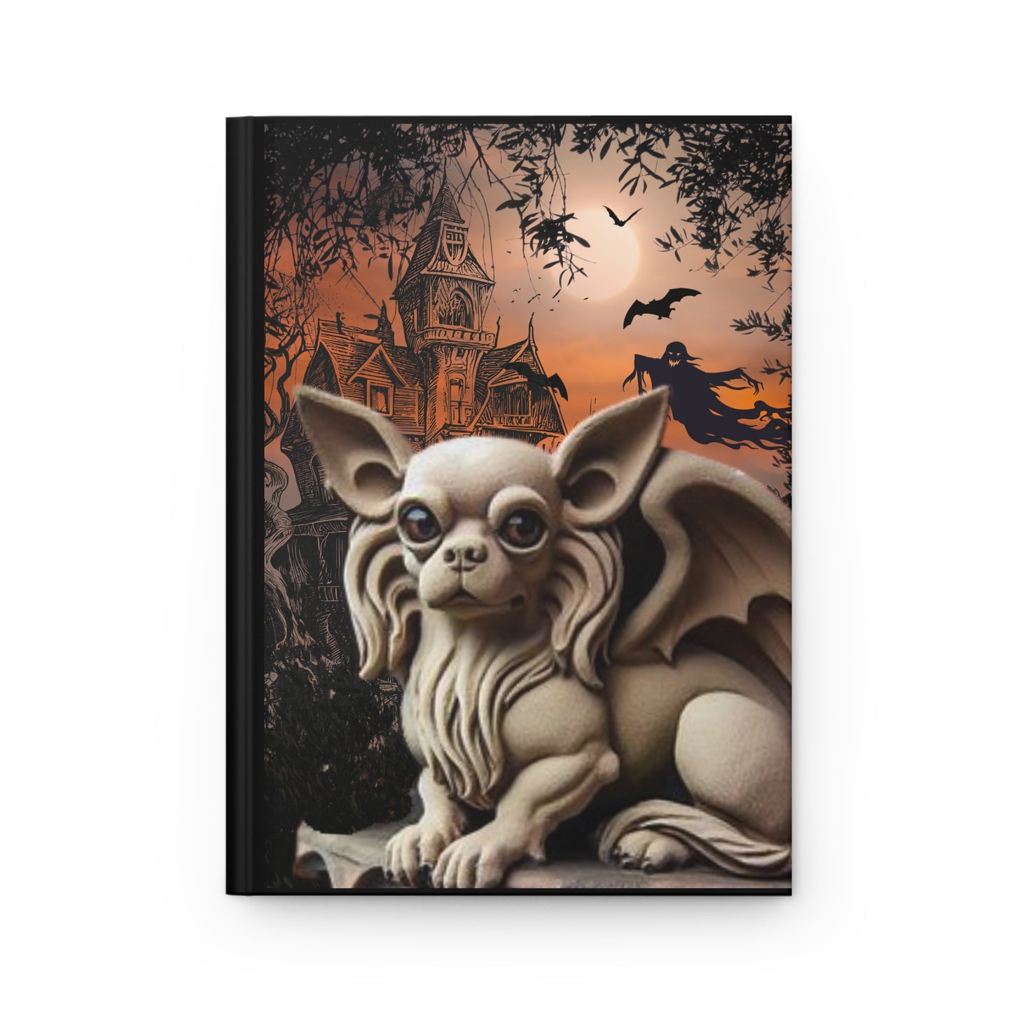 Chihuahua Garagoyle Hardcover Journal Matte
