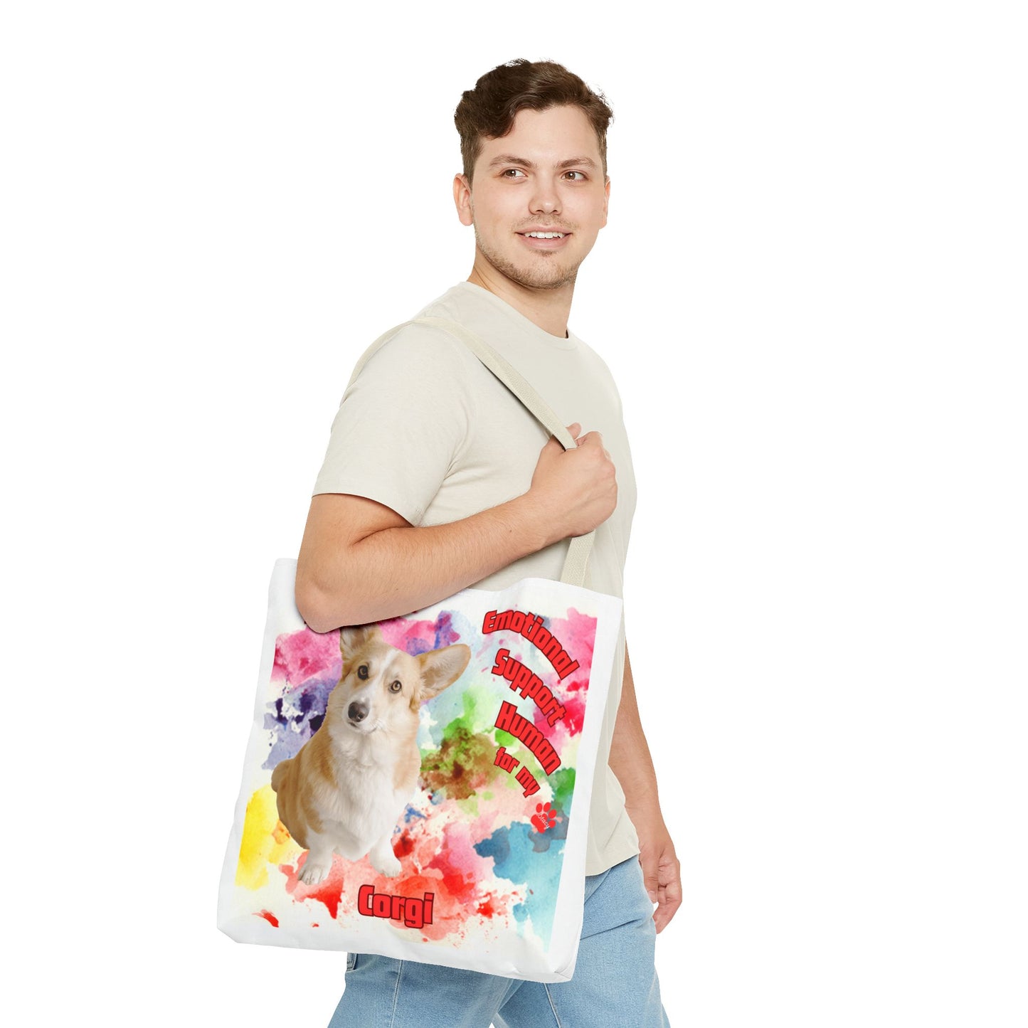 Emotional Support Human for my Corgi Tote bag
