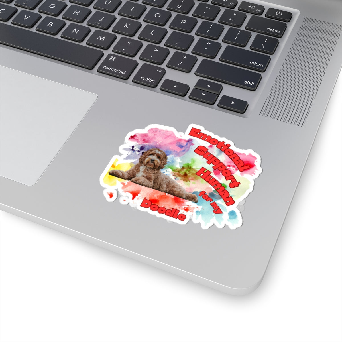 Emotional Support Human for my Doodle Dog Sticker