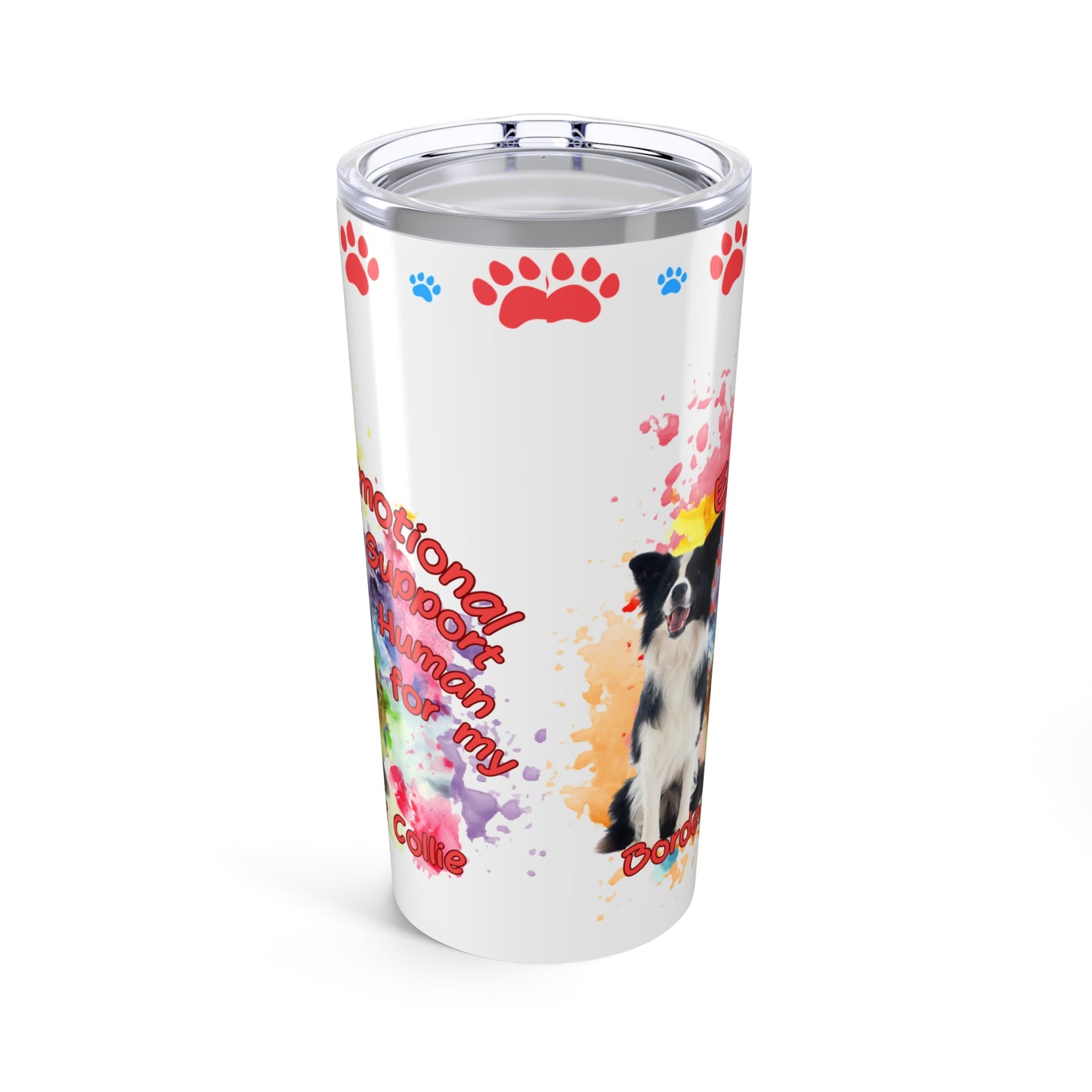 Emotional Support Human for my border collie Coffee Tumbler