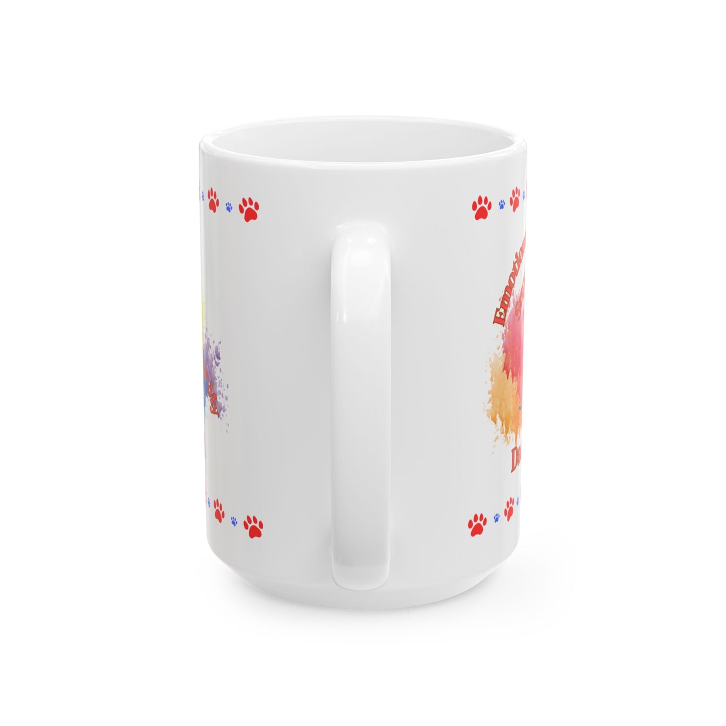 Emotional Support Human for my Dachshund , wire haired, ceramic coffee mug