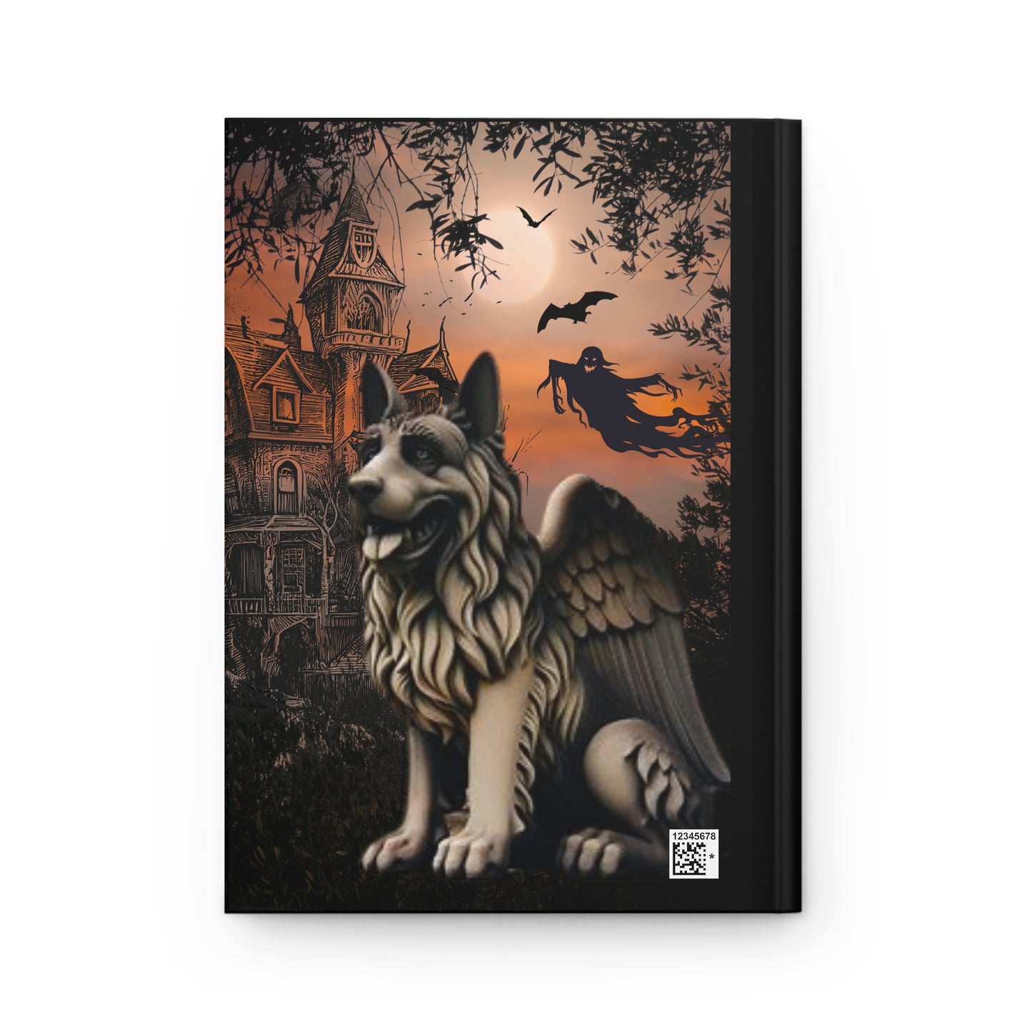German Shepherd Gargoyle Hardcover Journal Matte