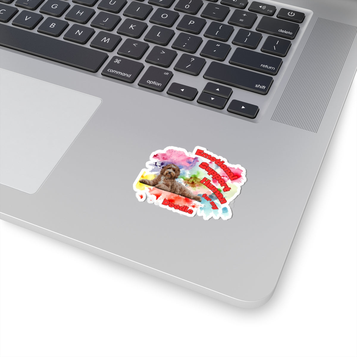 Emotional Support Human for my Doodle Dog Sticker