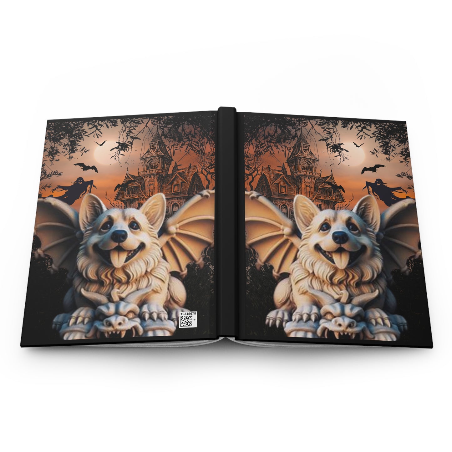 Corgi Gargoyle Hardcover Journal