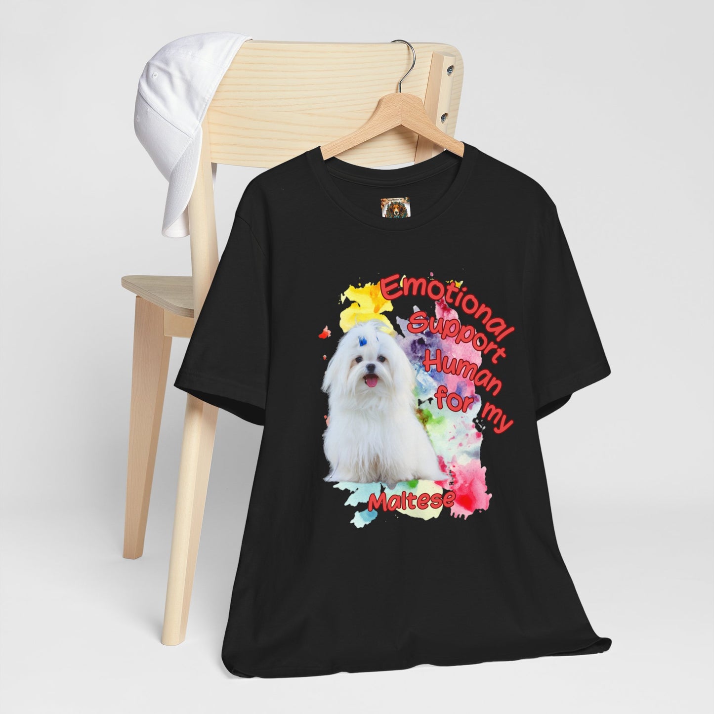 Emotional Support Human Maltese Tee