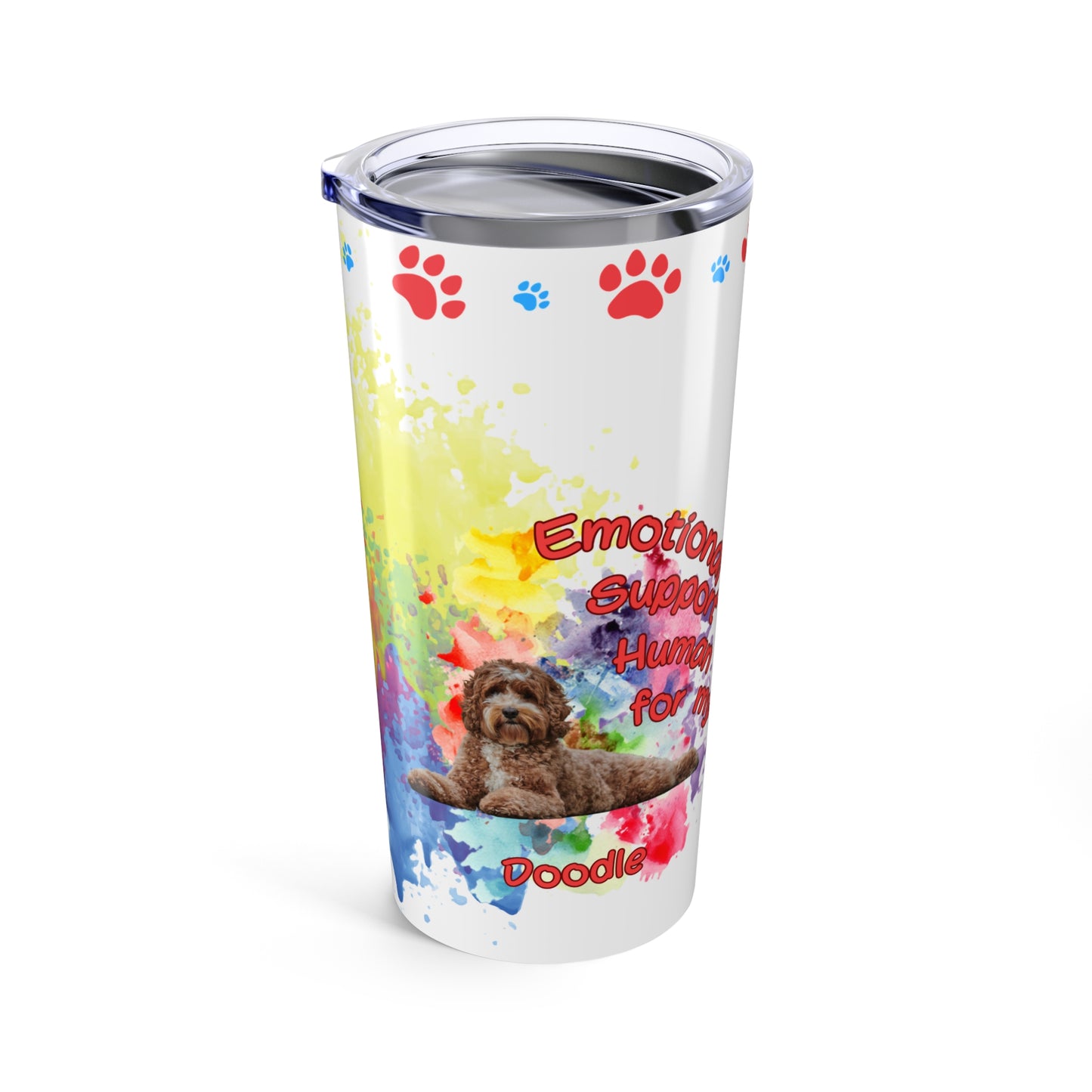 Emotional Support Human for my Doodle Dog Coffee Tumbler