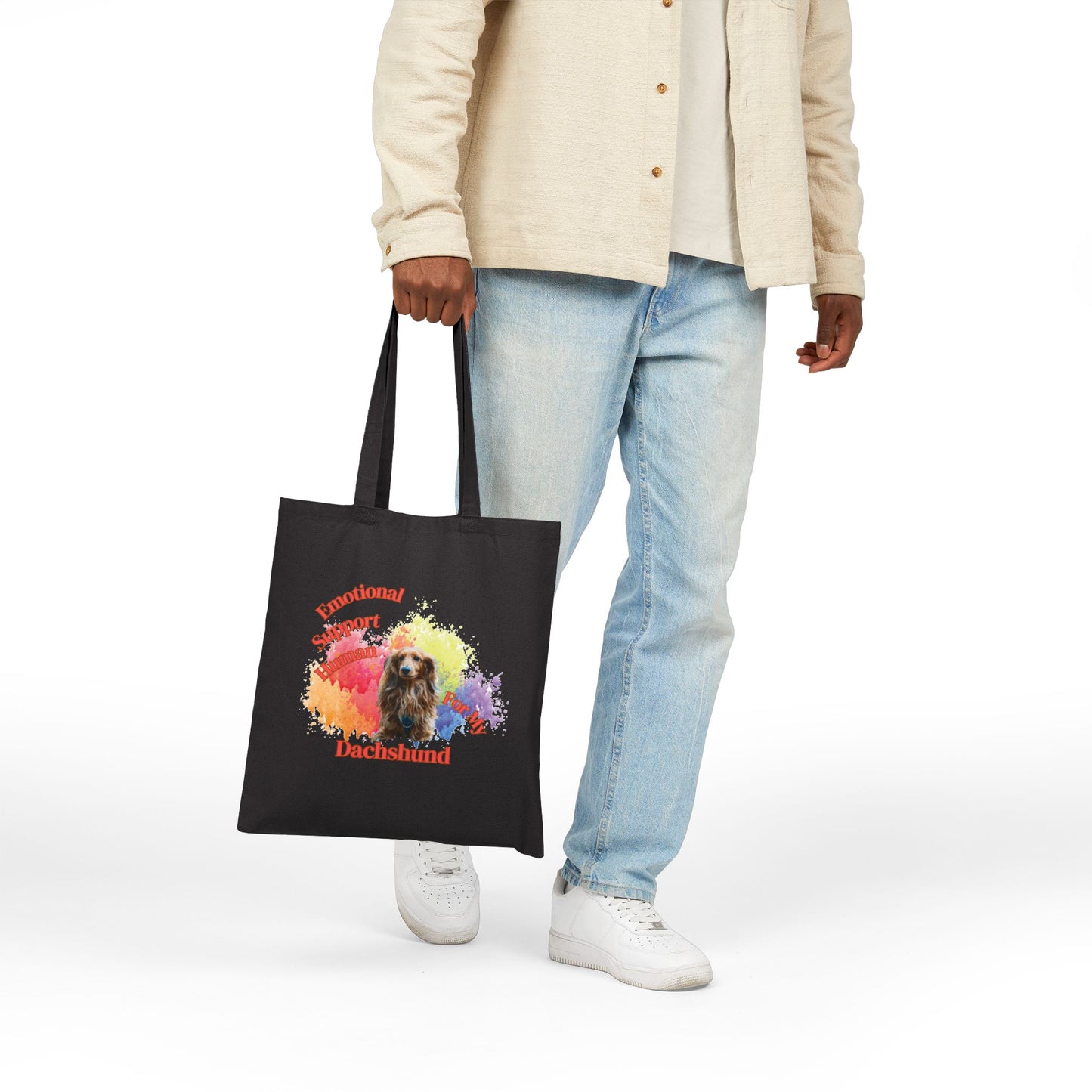 Emotional Support Human for my Dachshund Tote bag