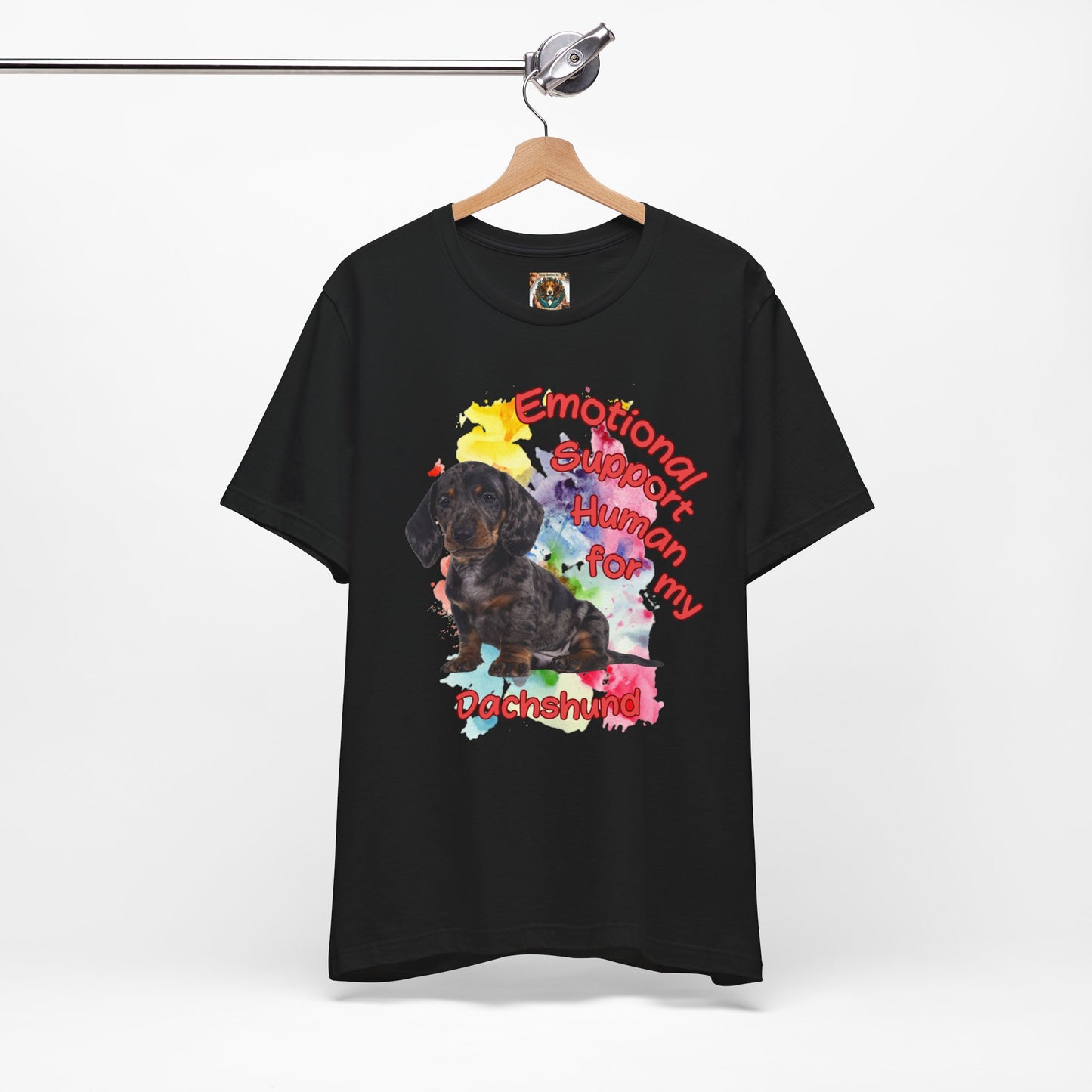 Emotional Support Human Dachshund Tee for Dog Lovers