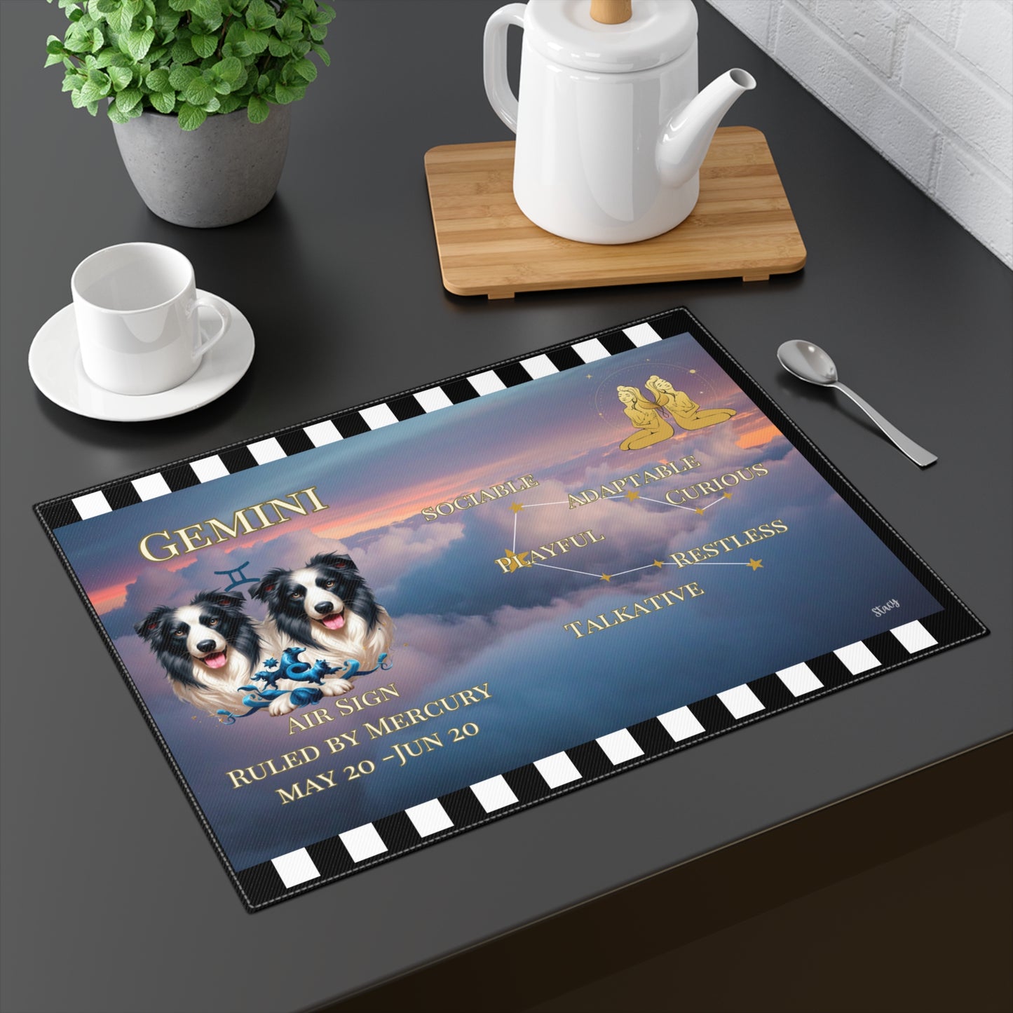 Gemini Placemat, 1pc