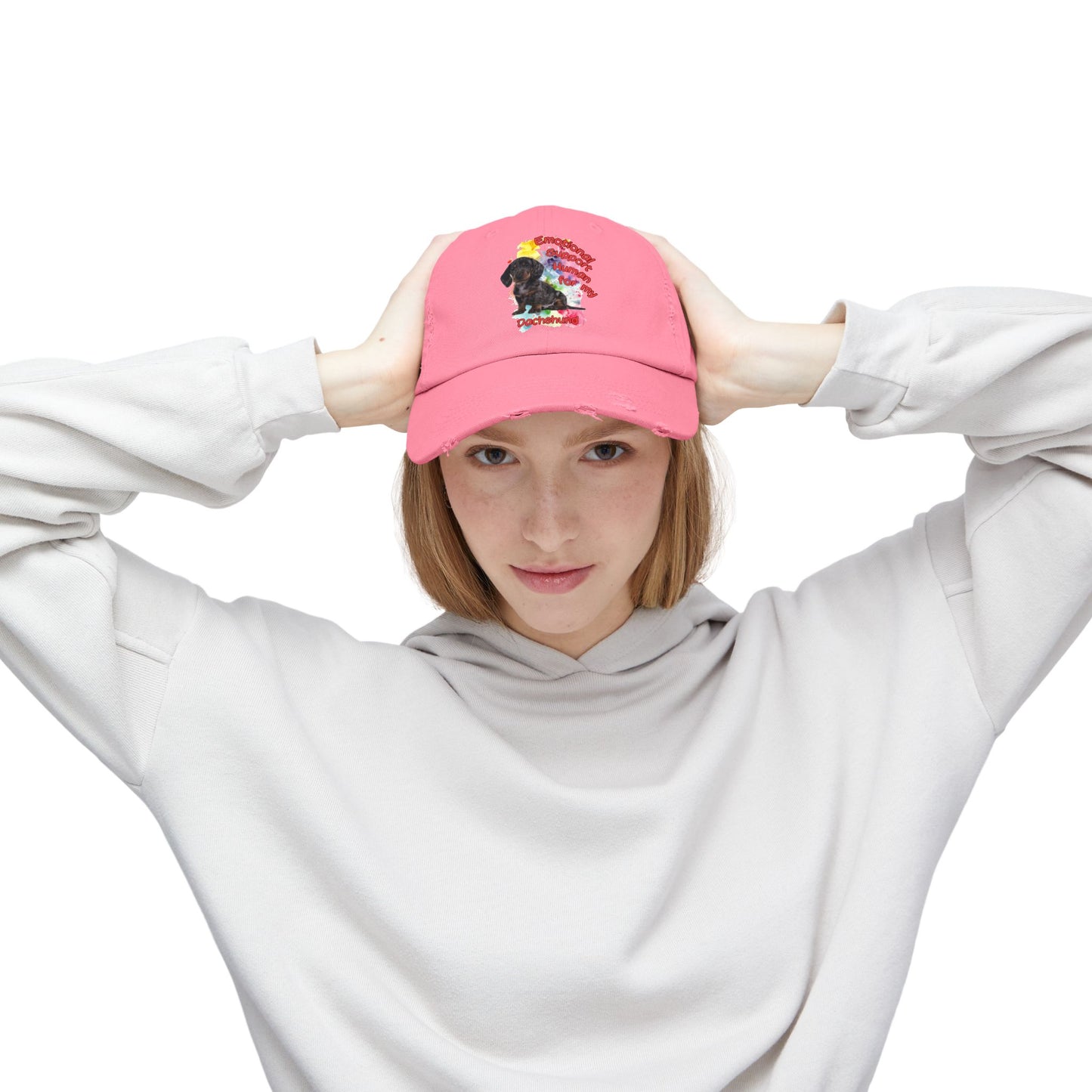 Emotional Support Human for my Dachshund Sooth Hair Hat