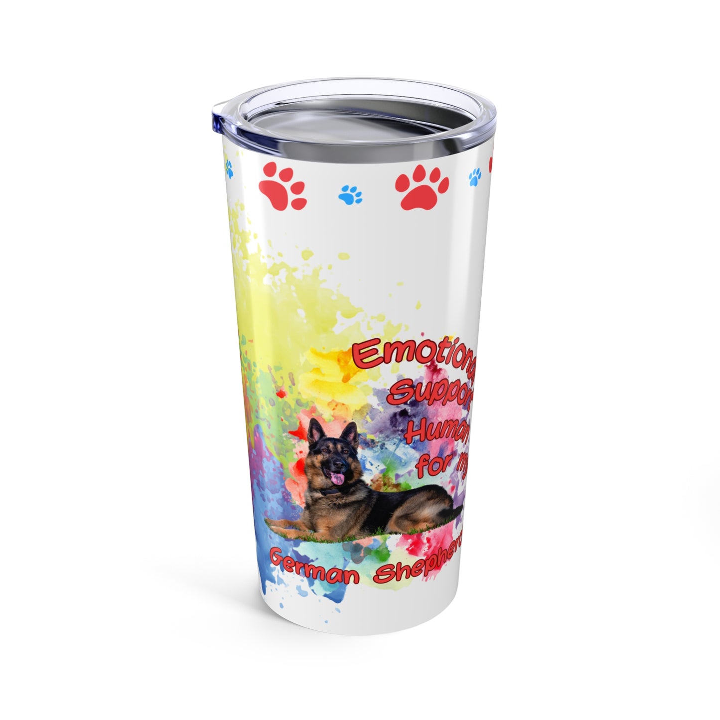 Emotional Support Human for my German Shepherd Coffee Tumbler