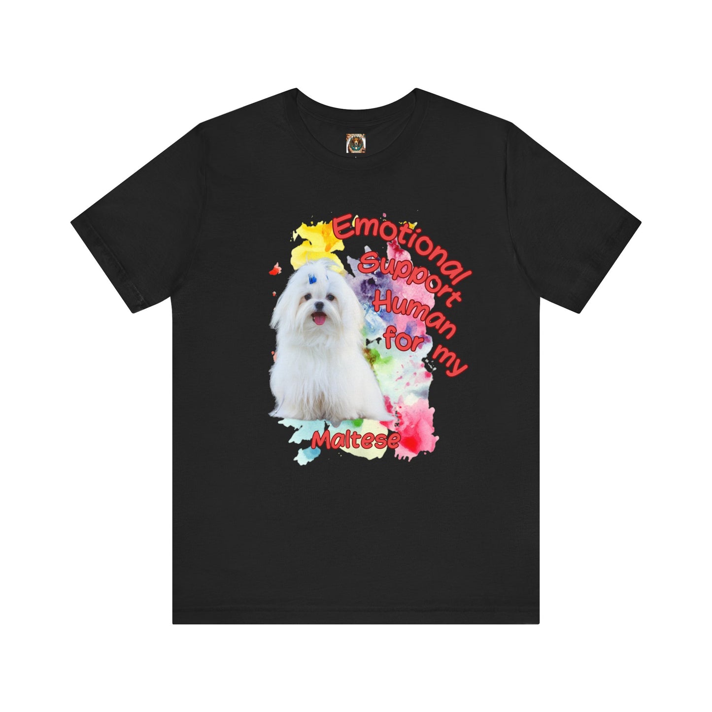 Emotional Support Human Maltese Tee