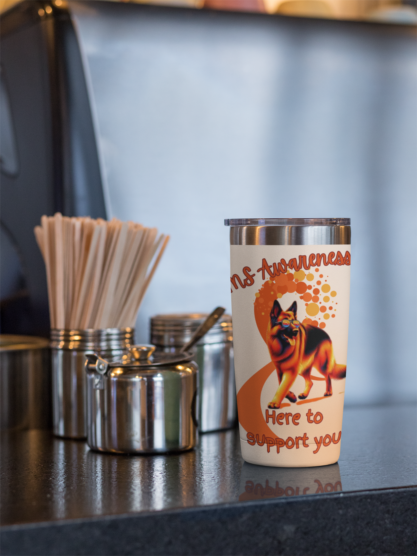 German Shepherd here to support you Tumbler 20oz