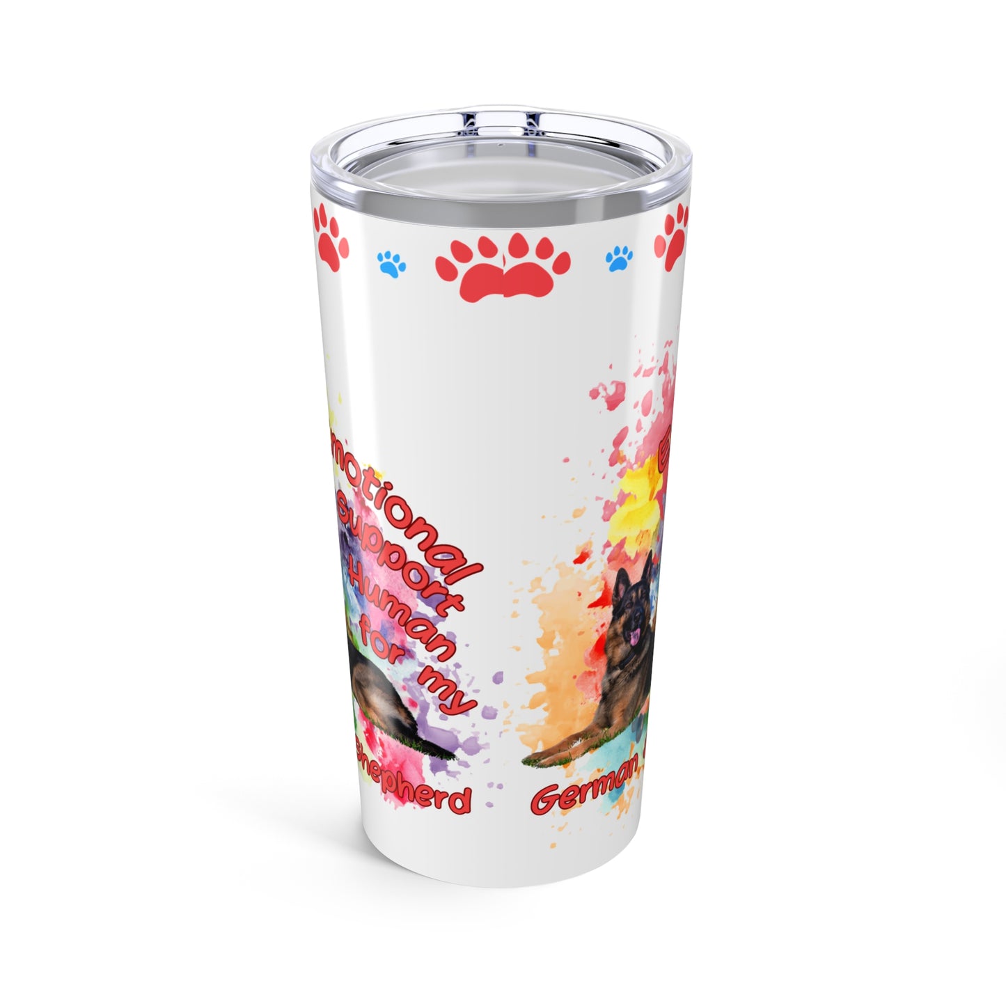 Emotional Support Human for my German Shepherd Coffee Tumbler