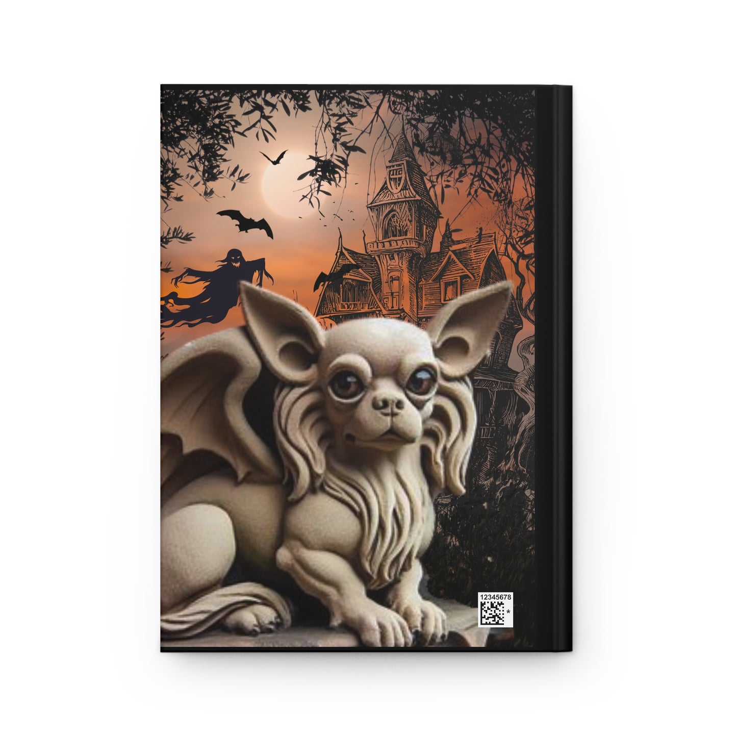 Chihuahua Garagoyle Hardcover Journal Matte
