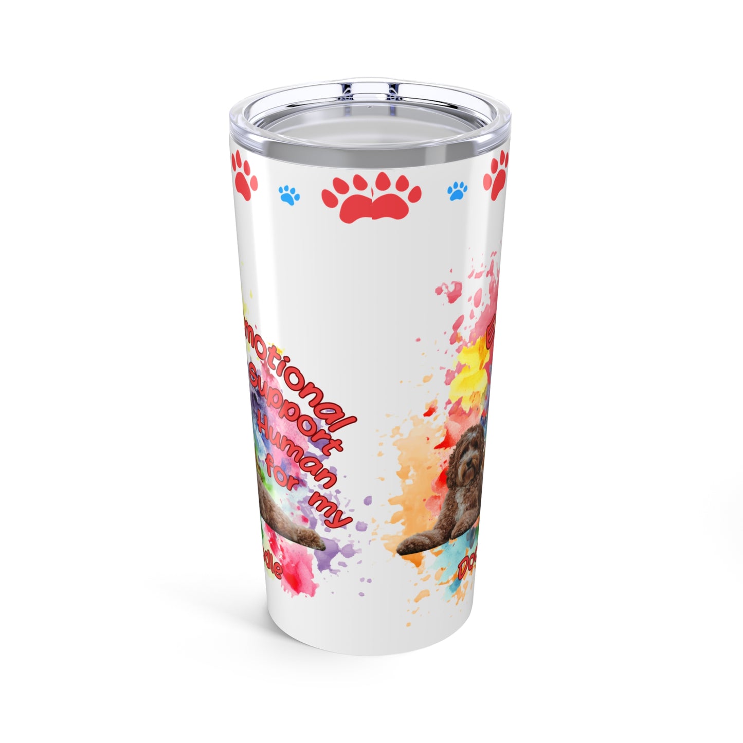Emotional Support Human for my Doodle Dog Coffee Tumbler