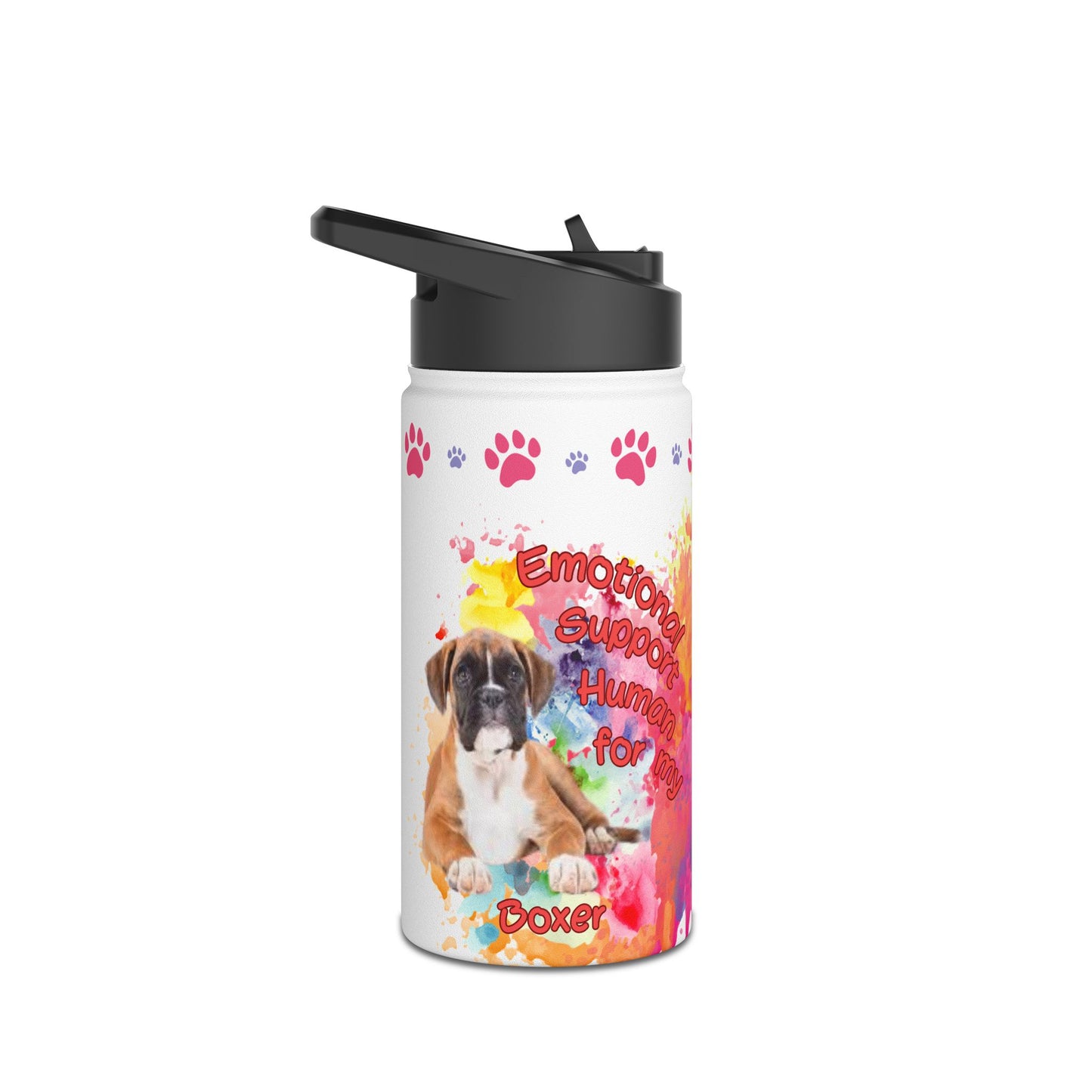 Emotional Support Human for my Boxer Sprots Water Bottle